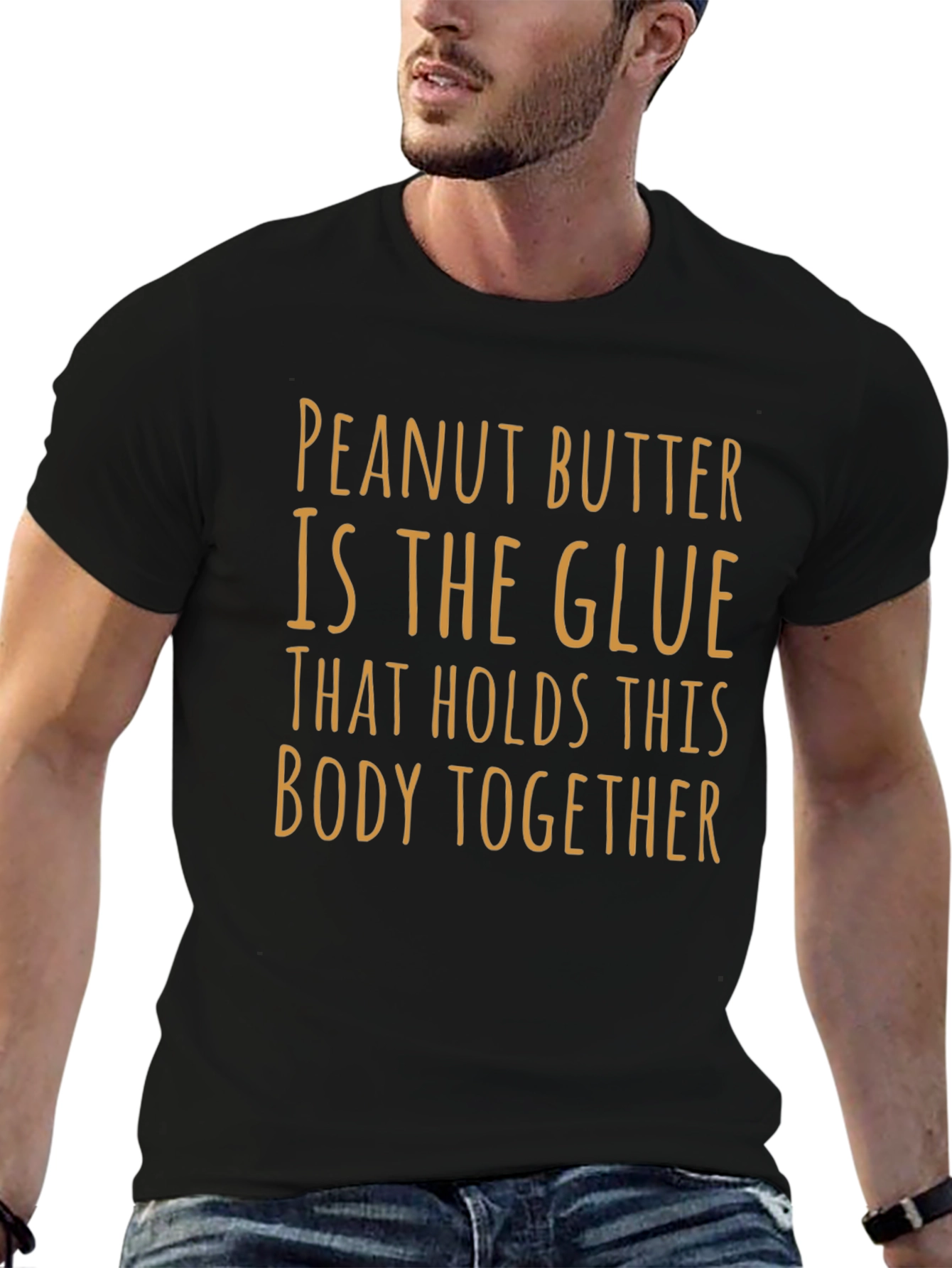Peanut Butter Glue Body Together Graphic Tee