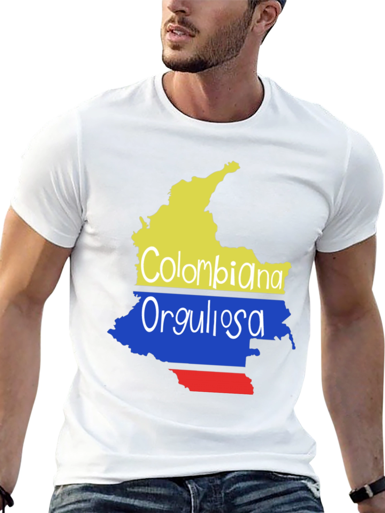 Colombiana Orgullosa Map T-Shirt - Black