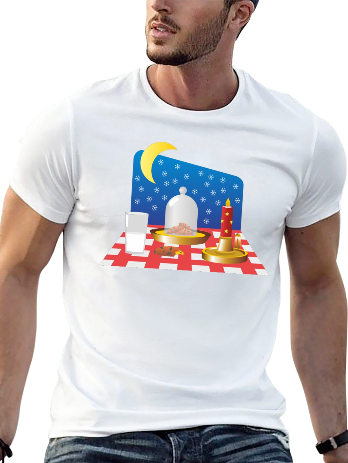 Festive Midnight Snack Graphic Tee - Santas Treat