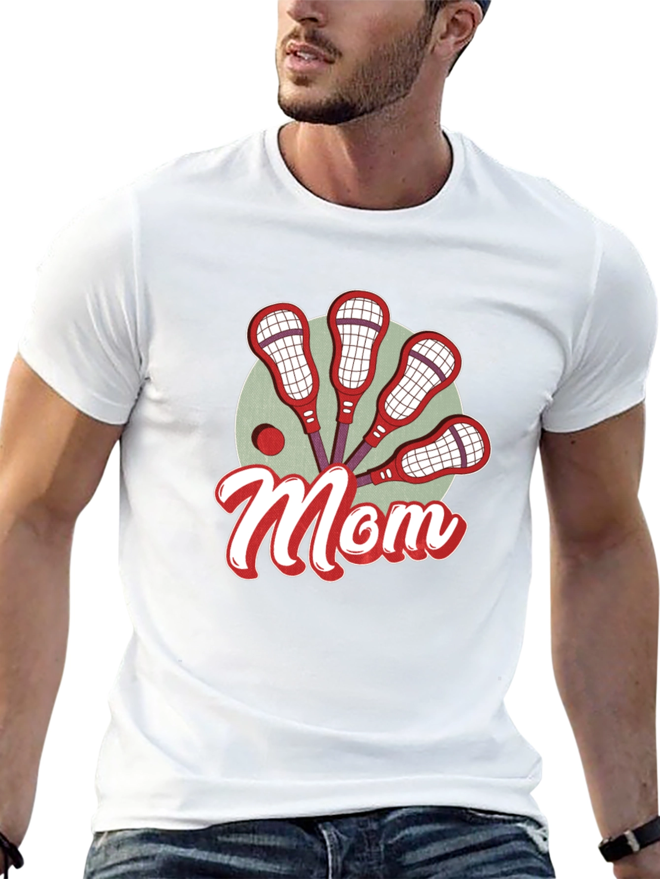 Lacrosse Mom Graphic T-Shirt - Black