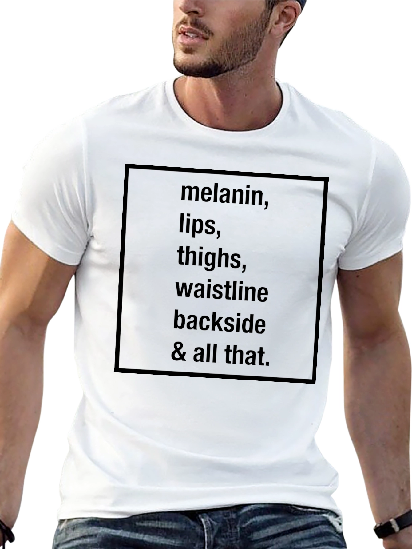 Melanin Lips Thighs Waistline Graphic Tee