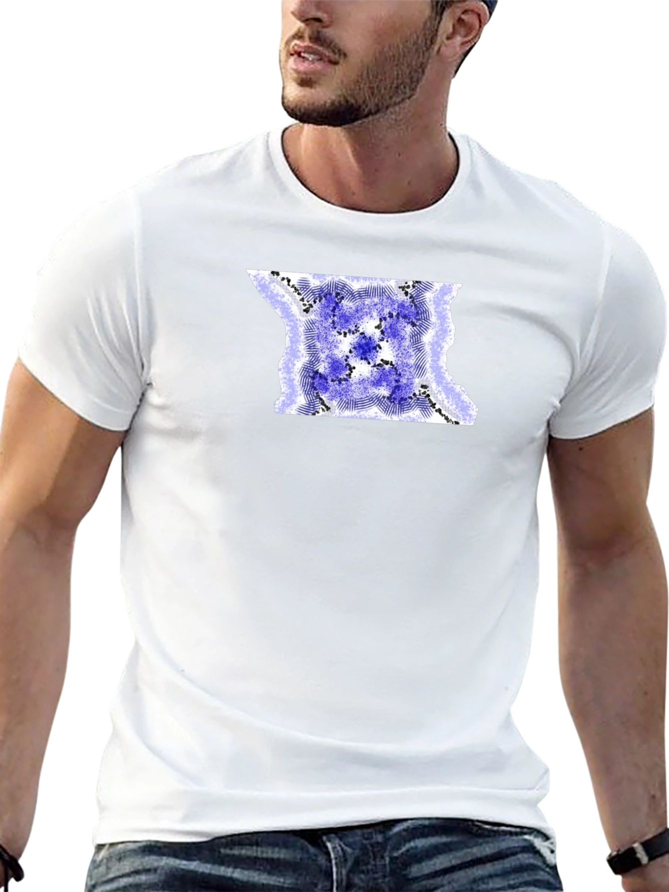 Abstract Design Black T-Shirt