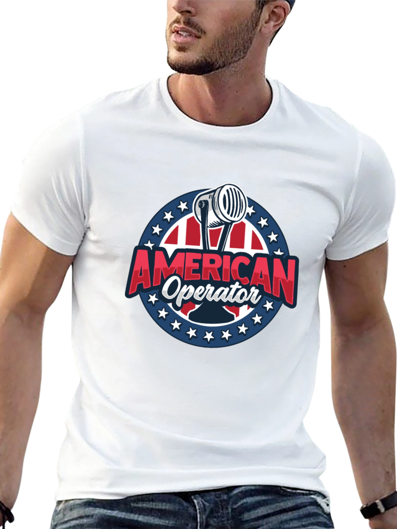 American Operator T-Shirt - Patriotic Design