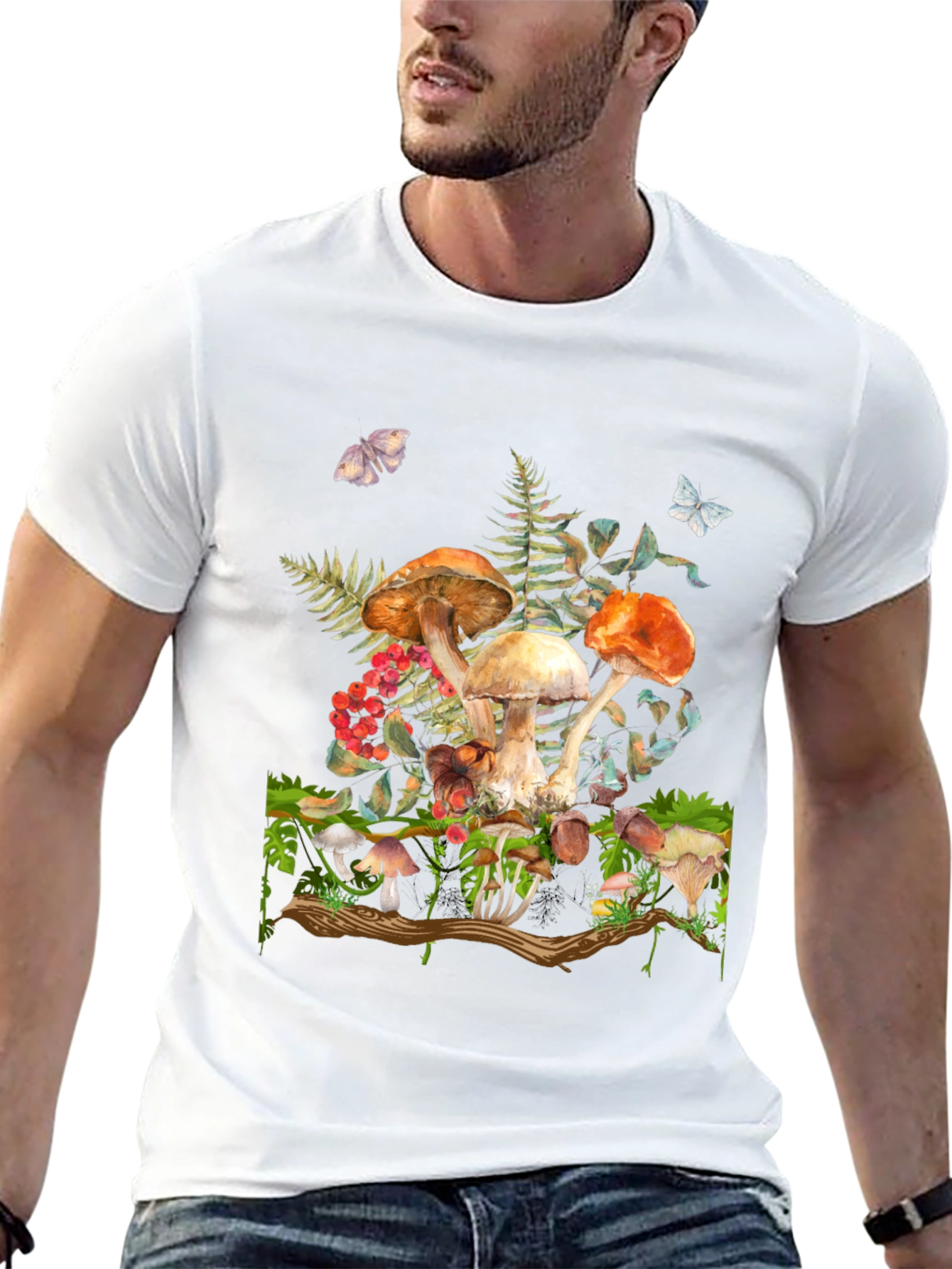 Mushroom Forest Graphic T-Shirt
