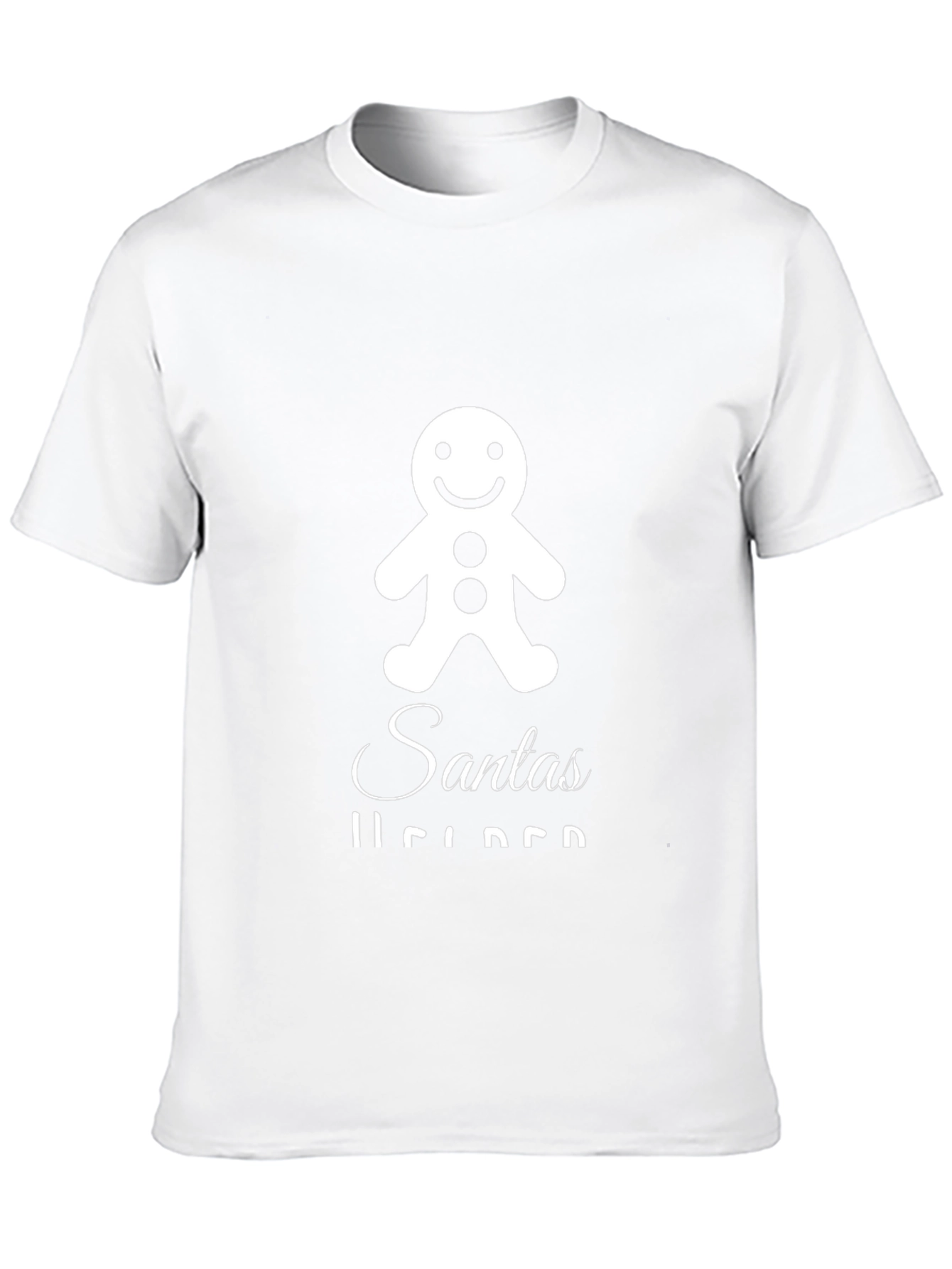 Santas Helper Gingerbread Man Graphic T-Shirt