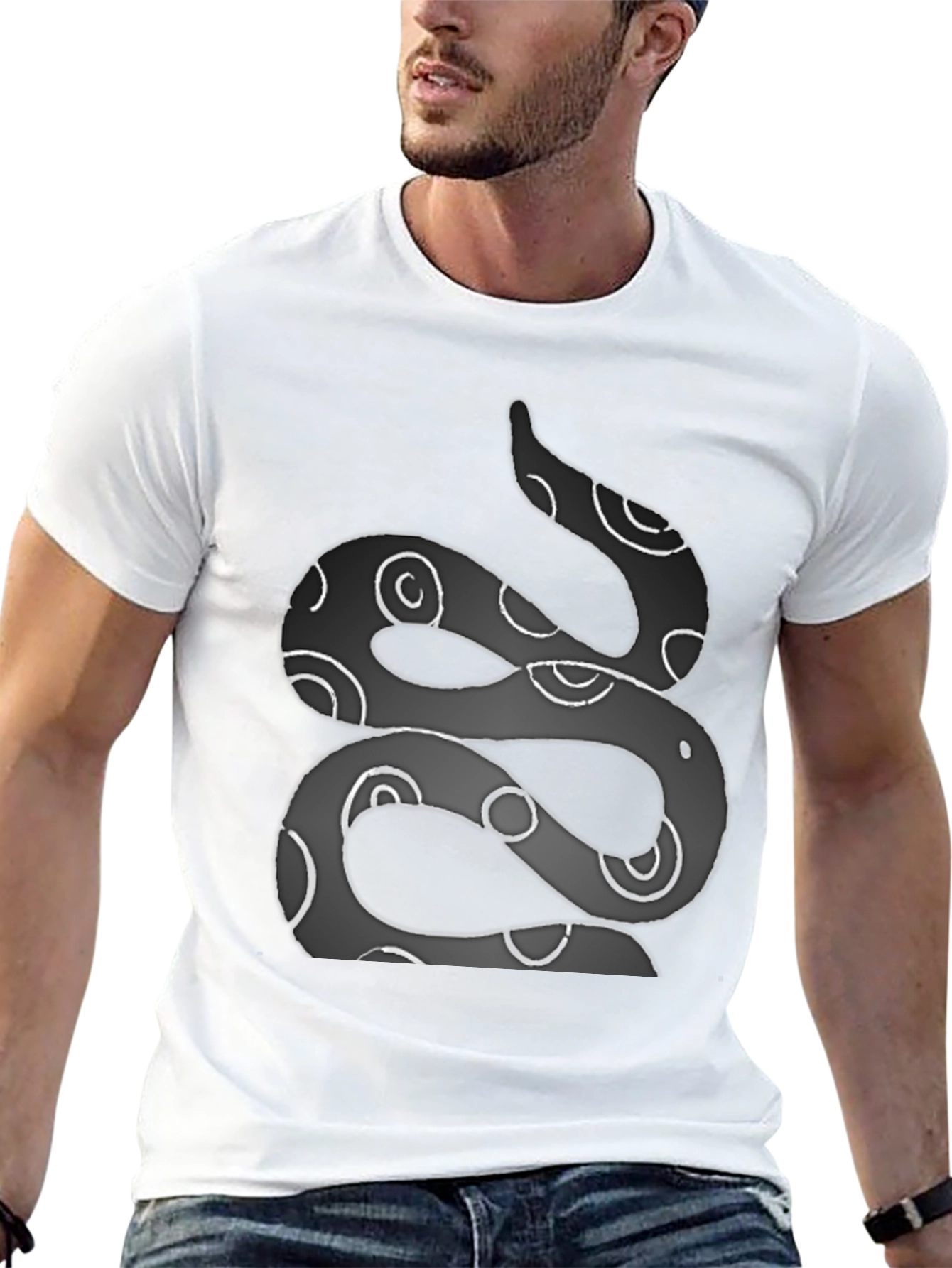 Snake Graphic Tee - Sleek Style