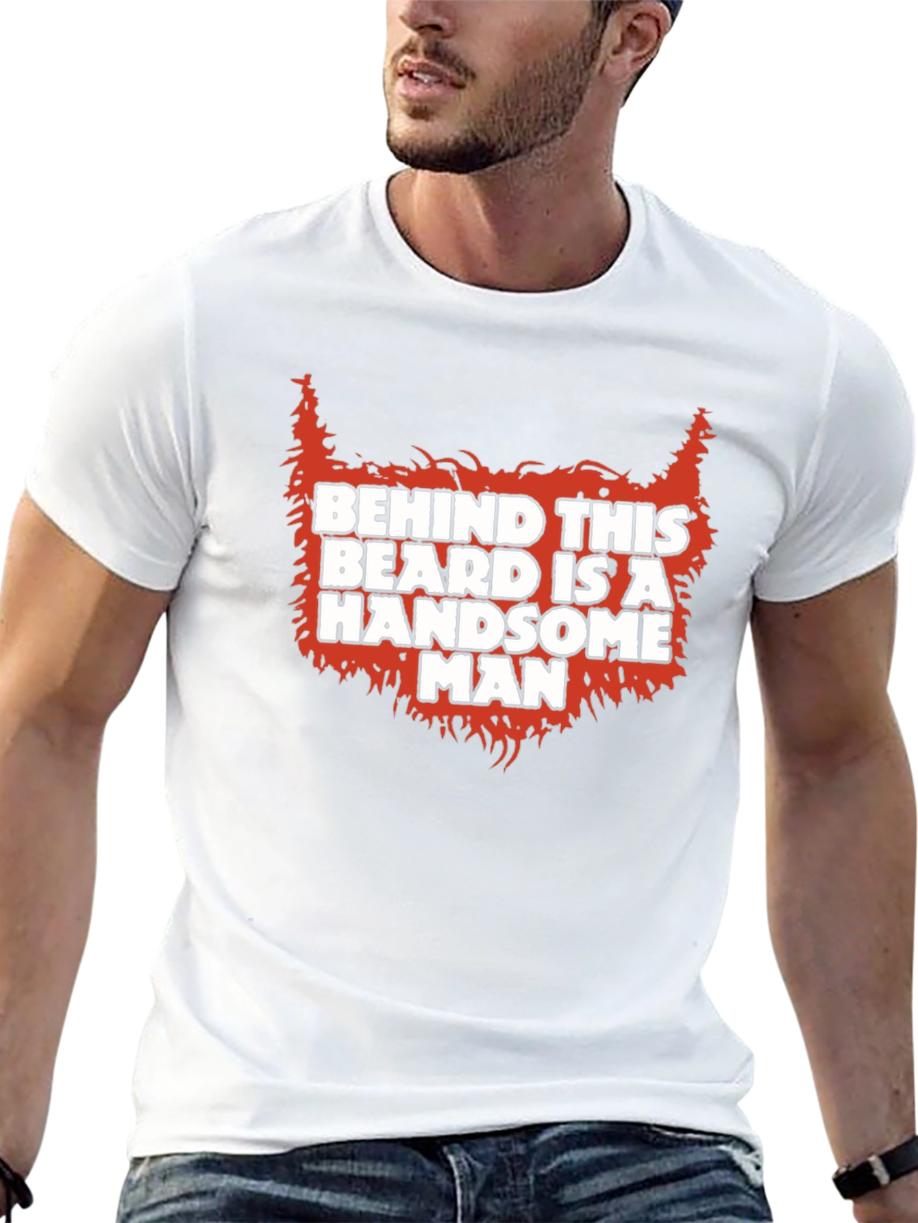 Bearded Handsome Man Graphic Tee