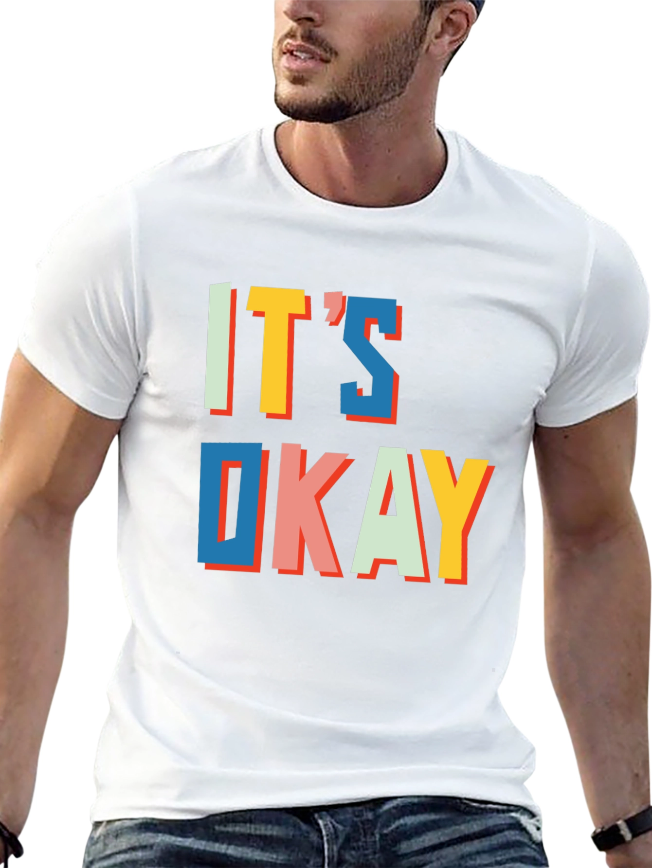 Its Okay Graphic Tee - Trendy Statement T-Shirt