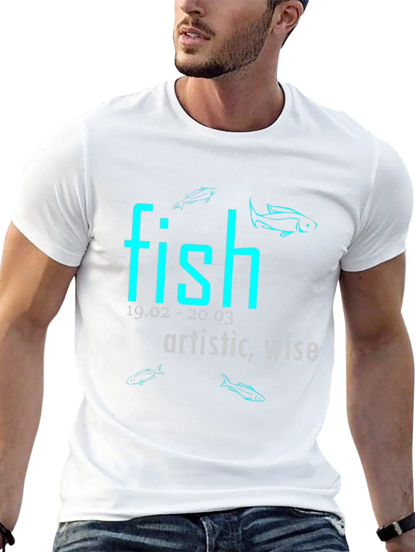 Pisces T-Shirt - Artistic Wise and Stylish Zodiac Tee
