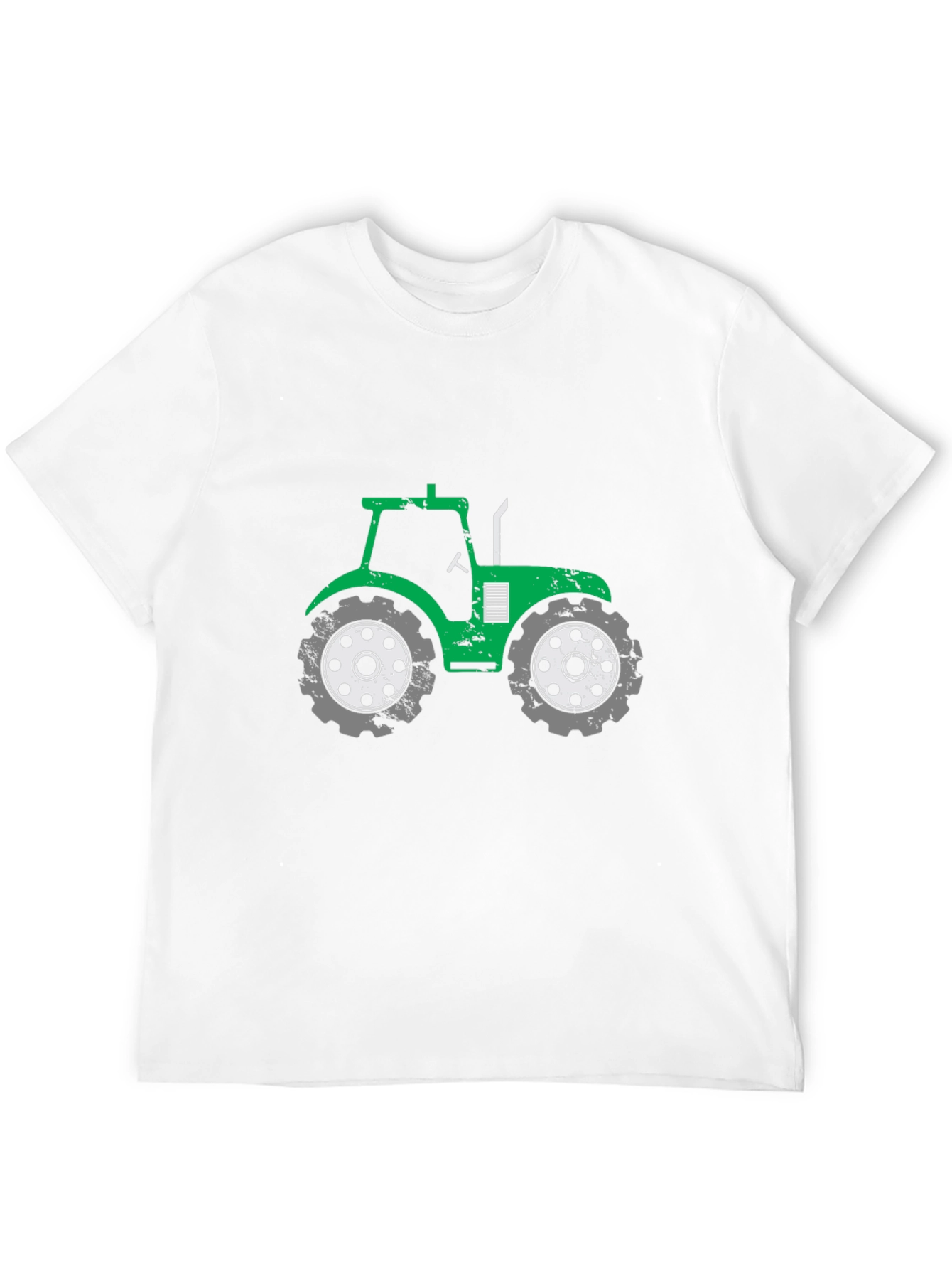 Green Tractor Graphic Tee - Farm Life Shirt