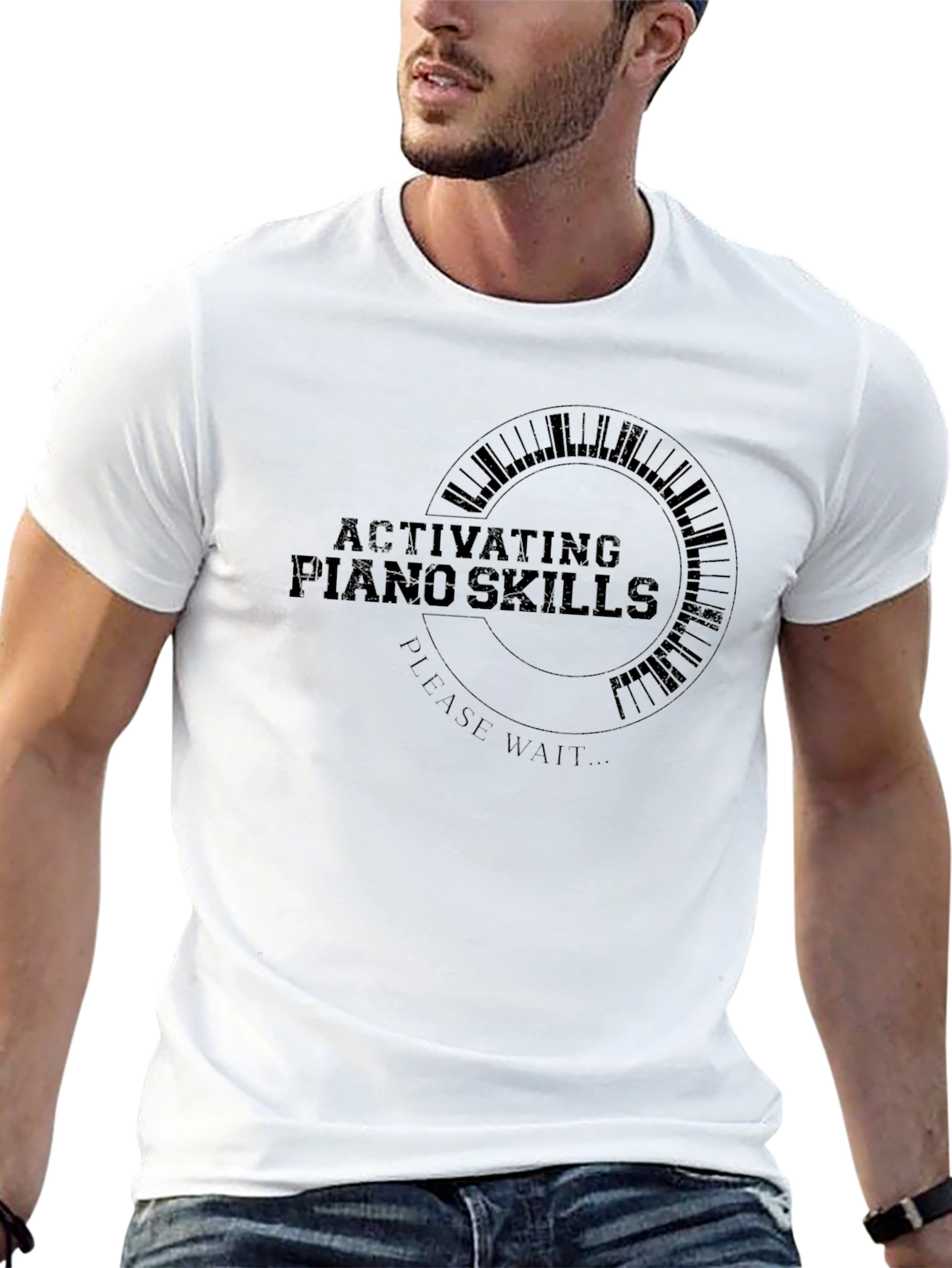 Activating Piano Skills Black Graphic Tee