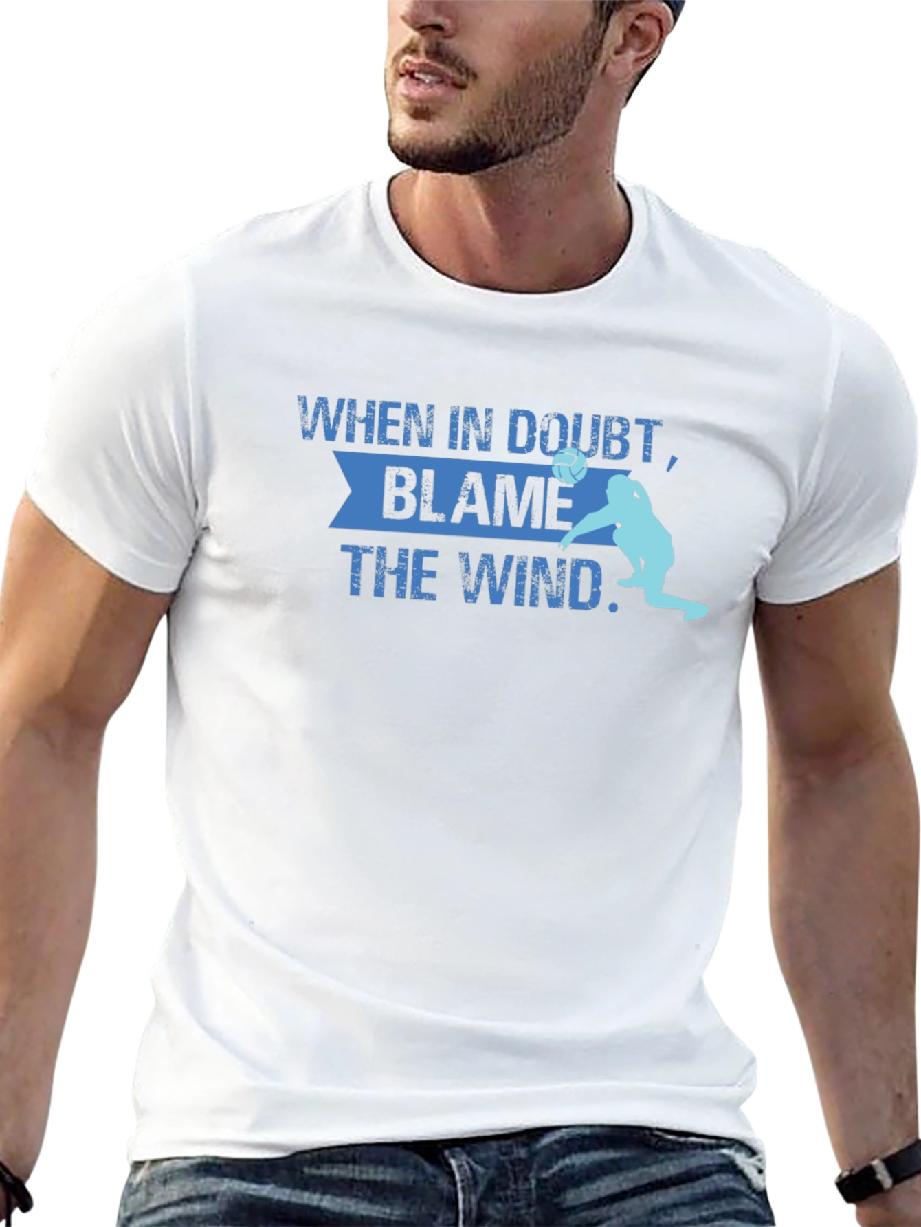 Blame the Wind Volleyball T-Shirt