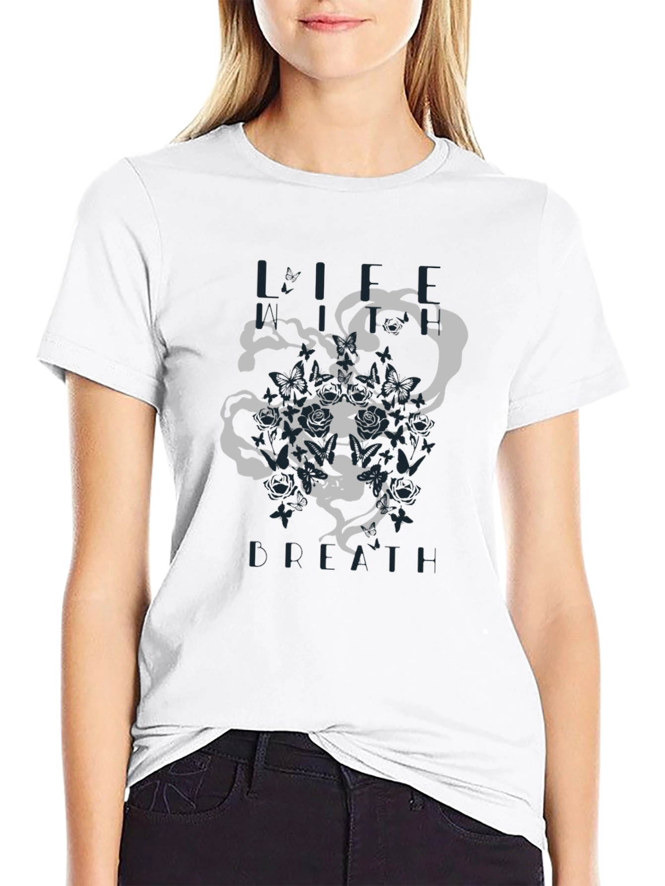 Graphic Print Crew Neck Tee