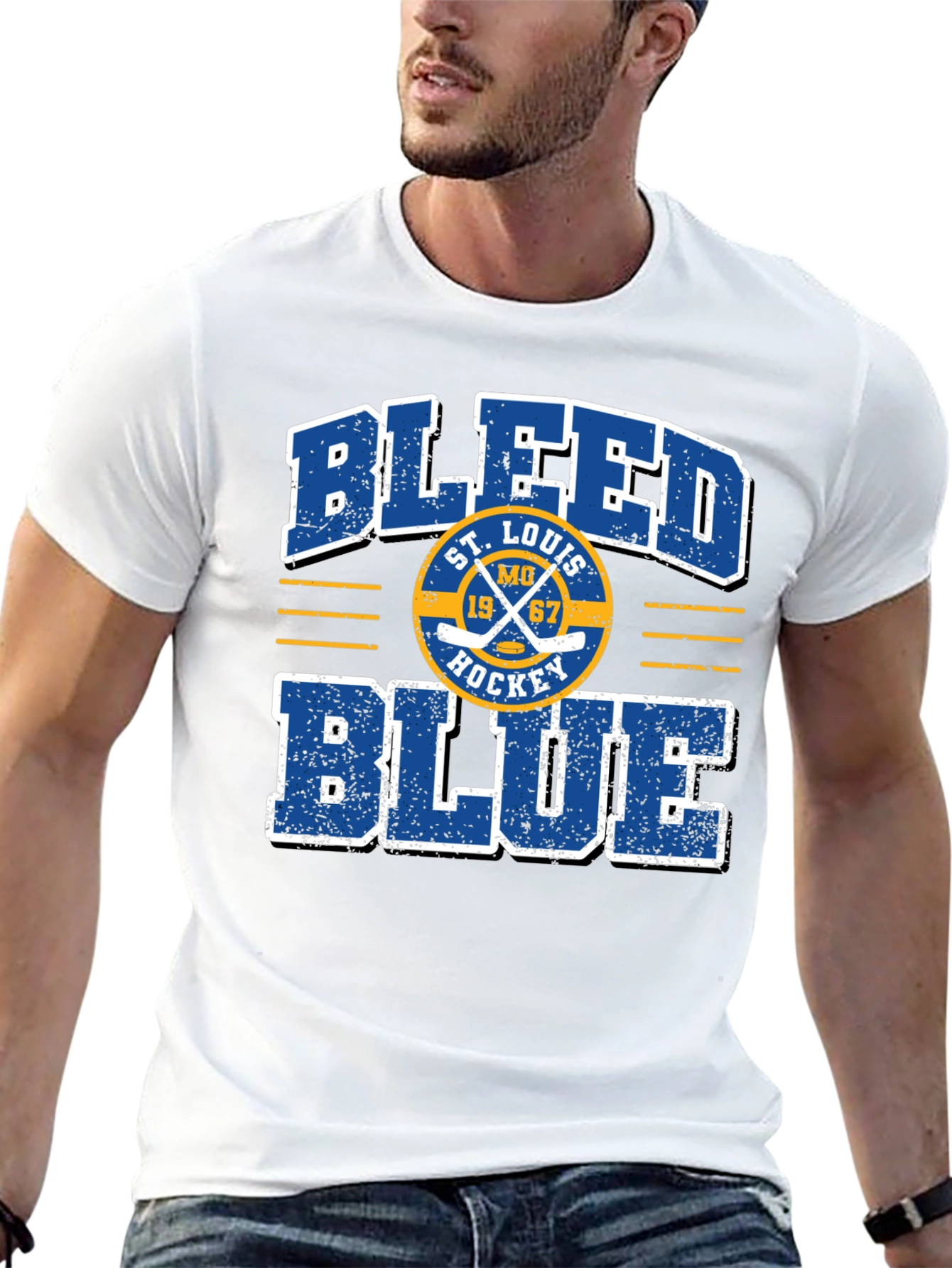St. Louis Blues Hockey Graphic T-Shirt