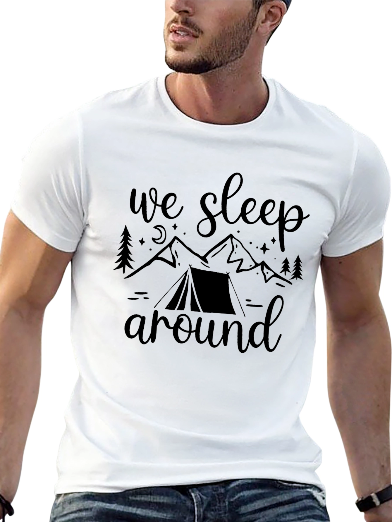 Camping T-Shirt - We Sleep Around Adventure Tee