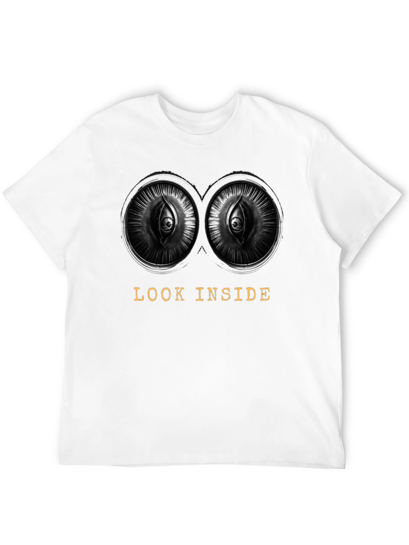 Look Inside Graphic Tee - Unique Eye Design