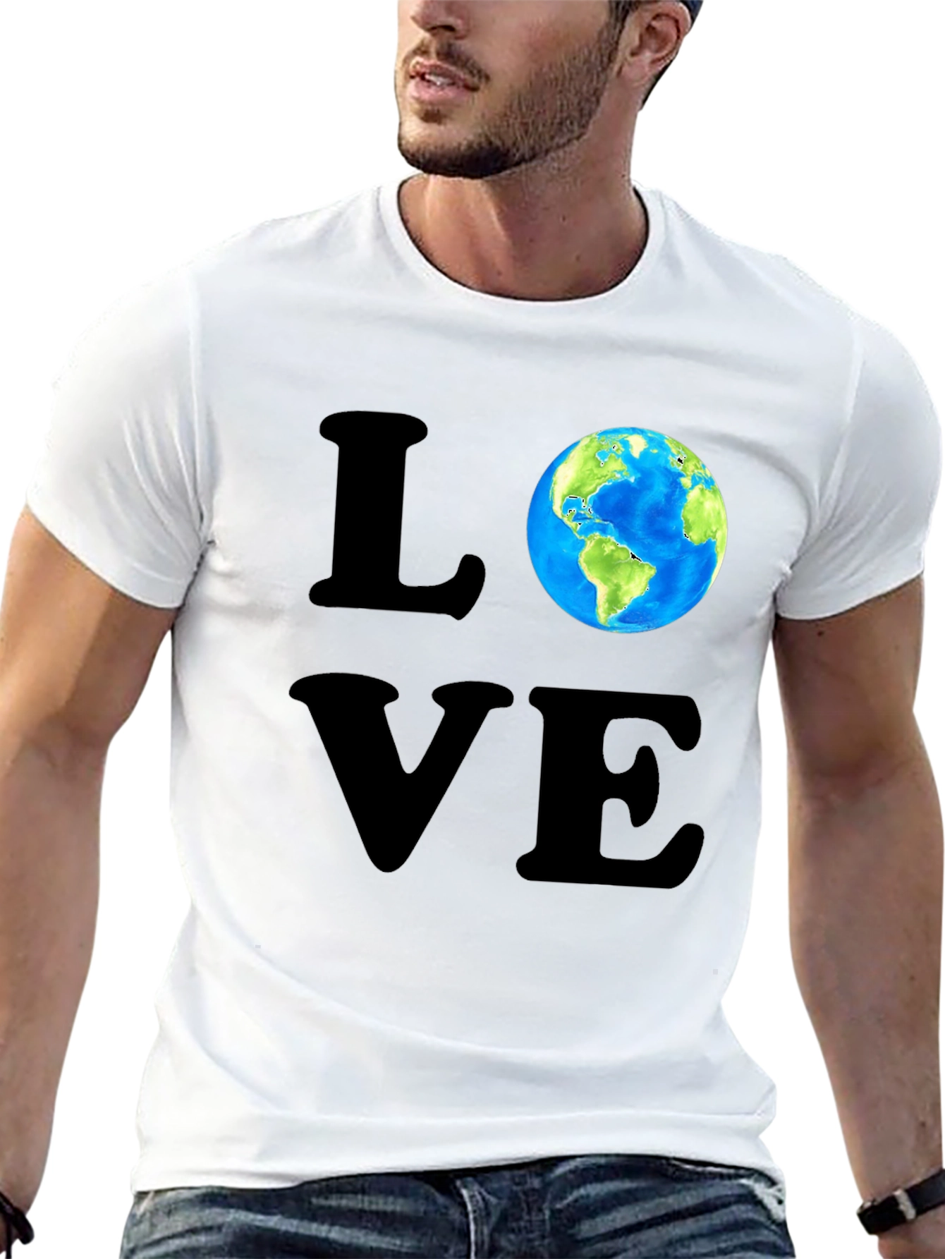 Love Earth T-Shirt - Graphic Print Tee