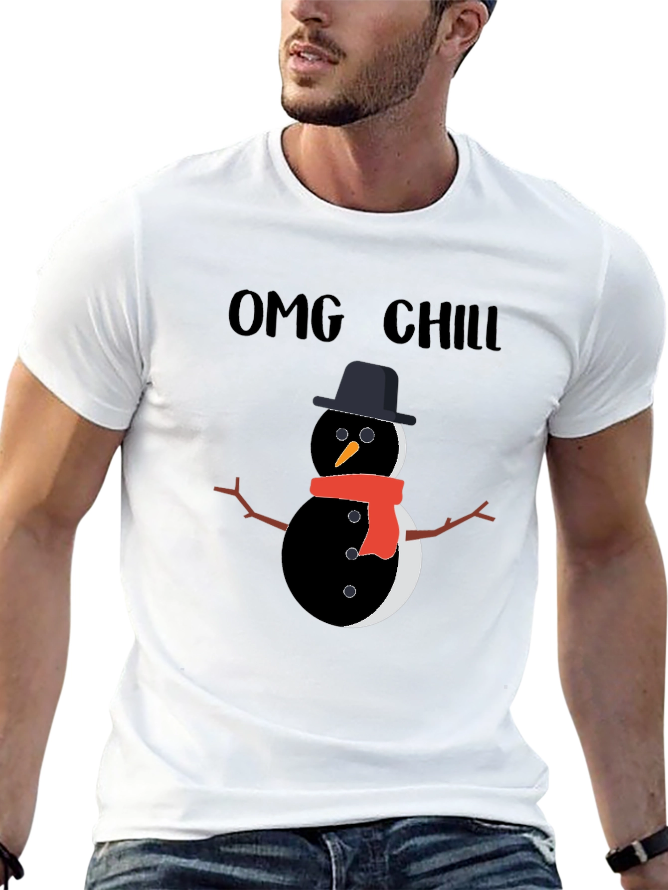 OMG Chill Snowman Graphic Tee