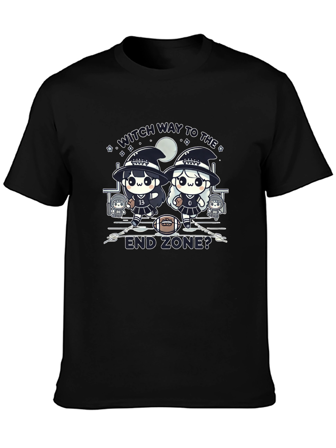 Witch Way to The End Zone Football T-Shirt