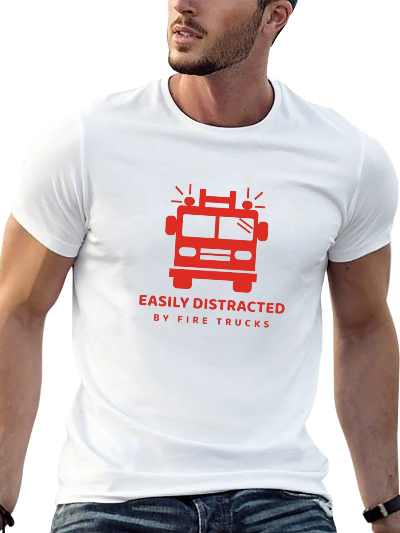 Fire Truck Distraction T-Shirt