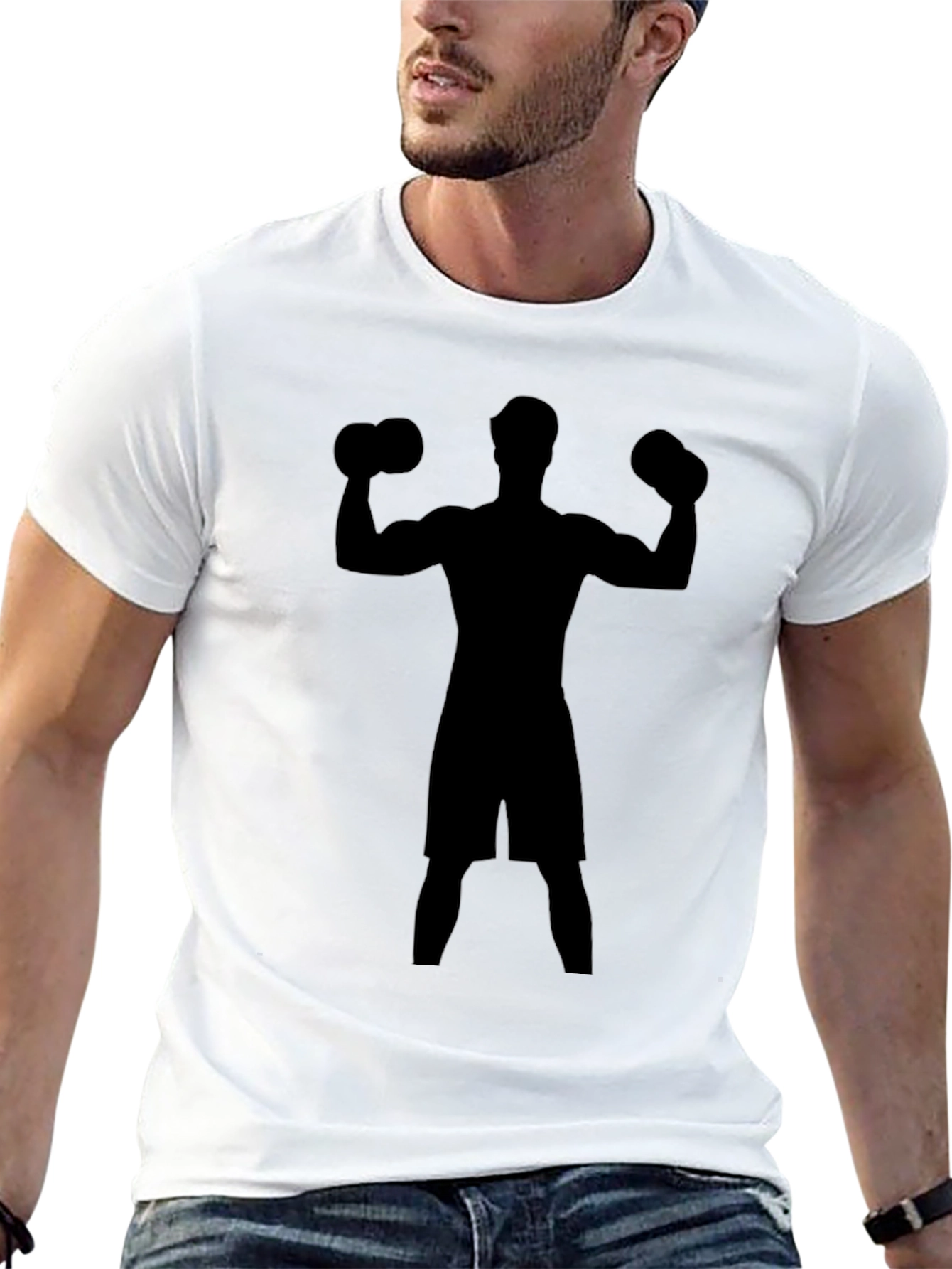 Boxer Silhouette Black T-Shirt