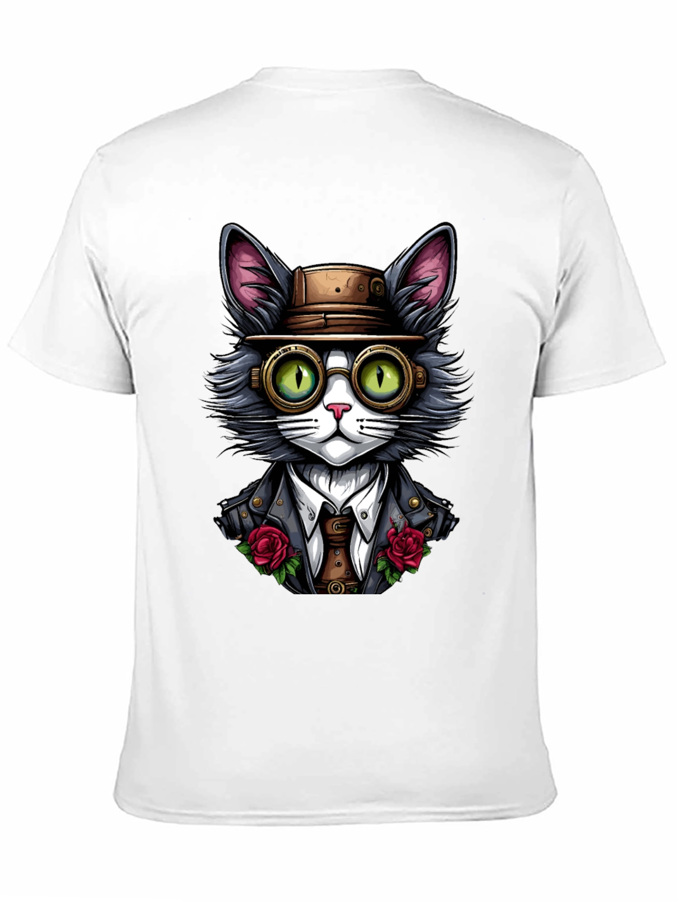 Steampunk Cat Graphic Tee