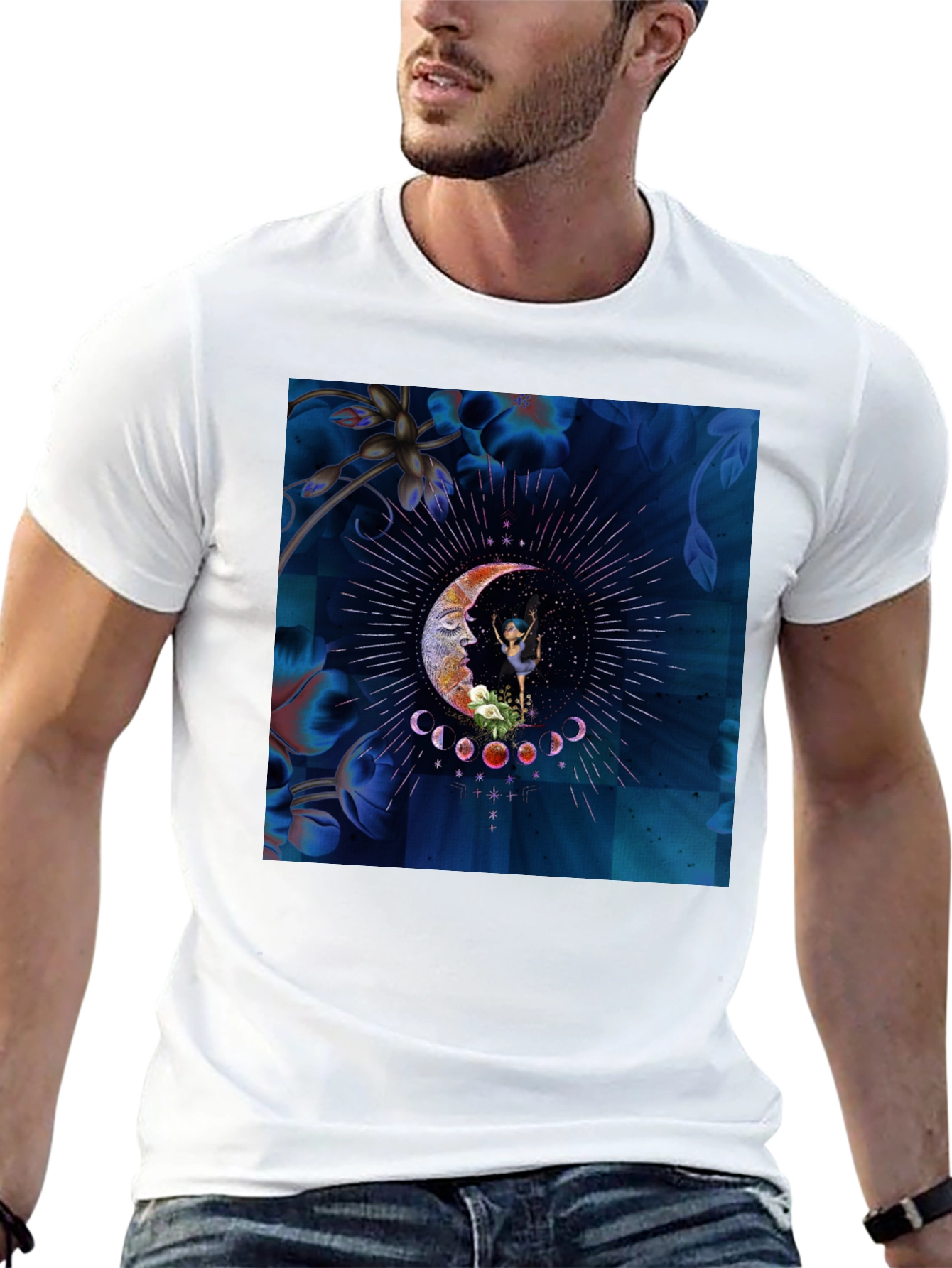 Mystical Moon Dancer Black T-Shirt