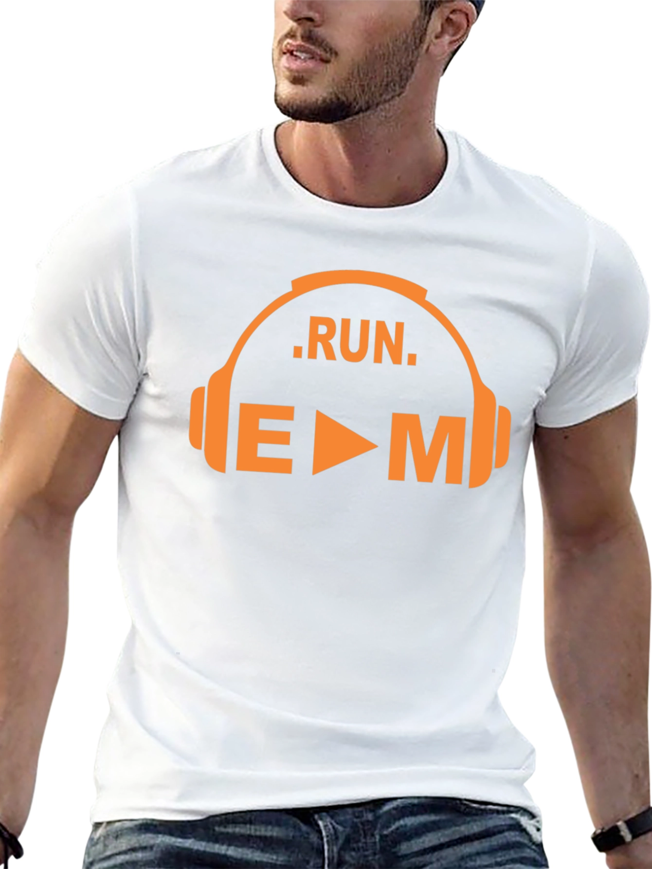 Run EDM Music Graphic T-Shirt