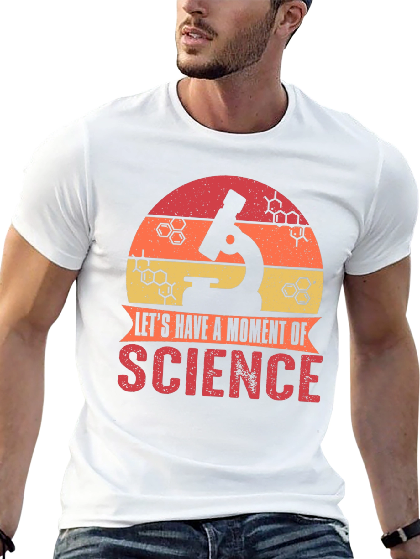 Science Moment T-Shirt - Retro Microscope Design