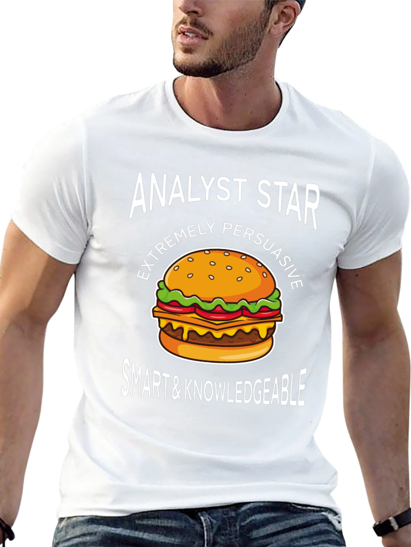 Analyst Star Burger Graphic T-Shirt