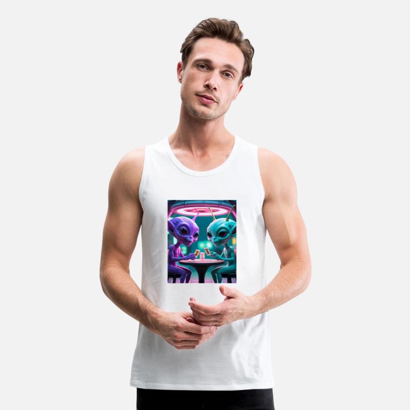 2 ALIENS PLAYING CARDS AND HAVING FUN 4