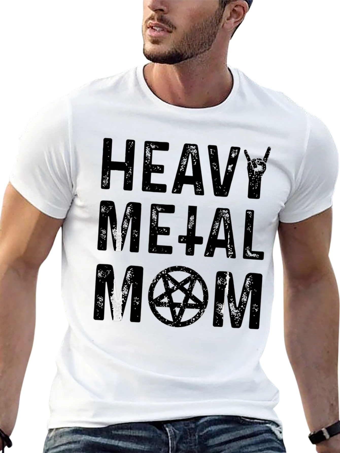 Heavy Metal Mom Graphic T-Shirt