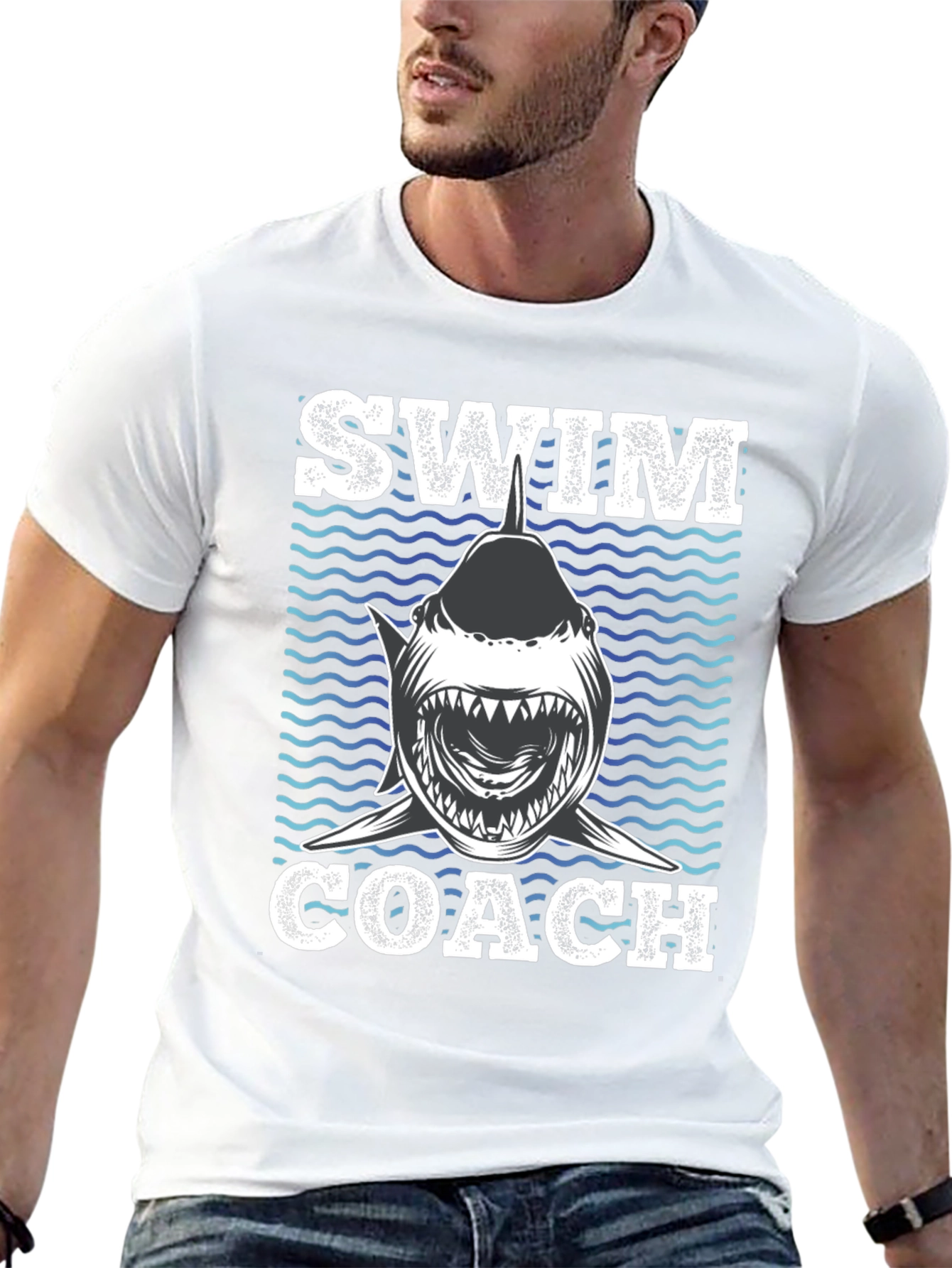 Swim Coach Shark T-Shirt