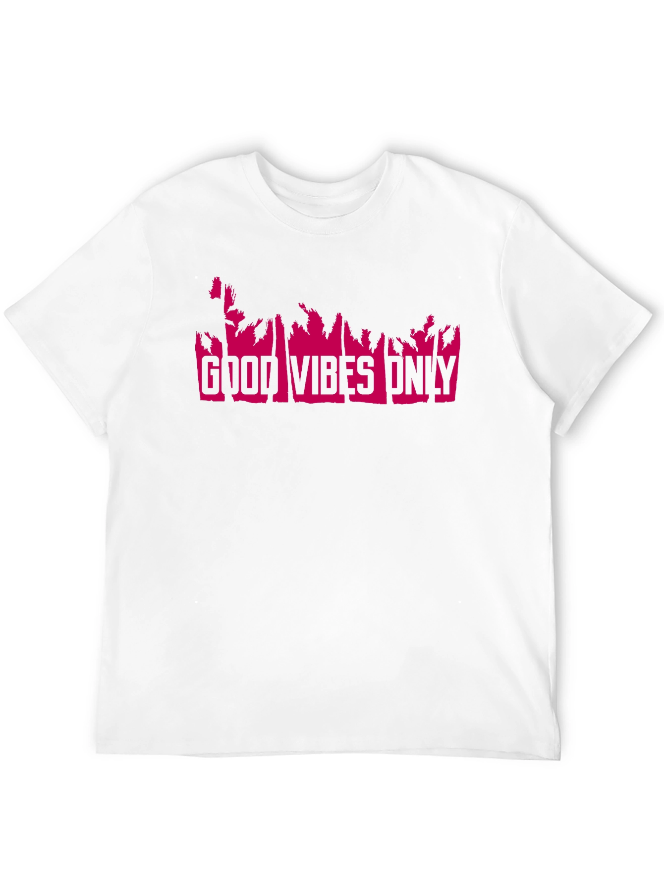 Good Vibes Only T-Shirt - Pink Print