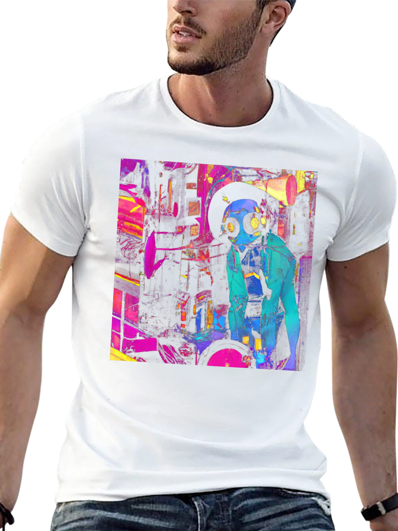 Cyberpunk T-Shirt - Vibrant Graphic Tee