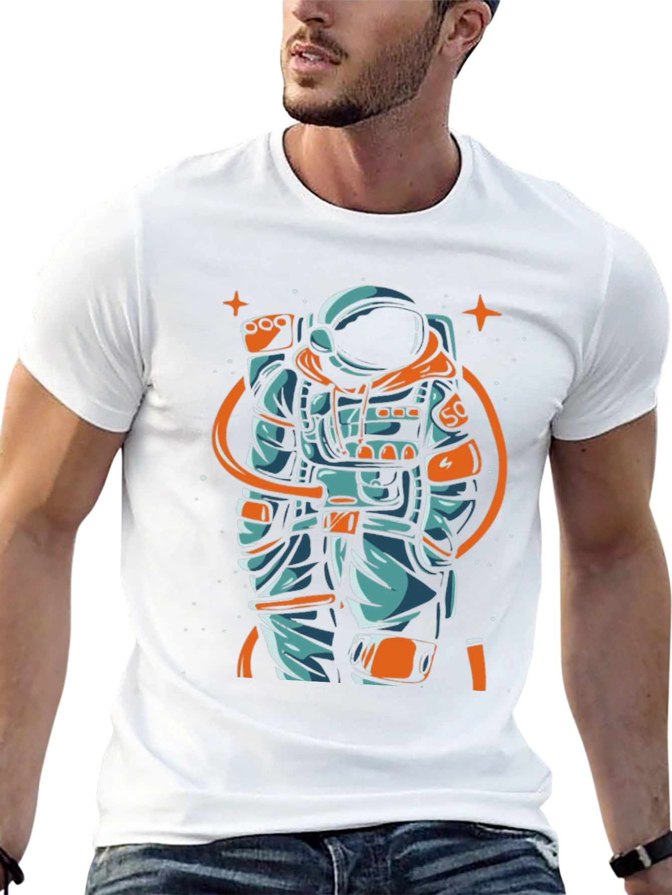 Astronaut Graphic T-Shirt - Space Lover Tee