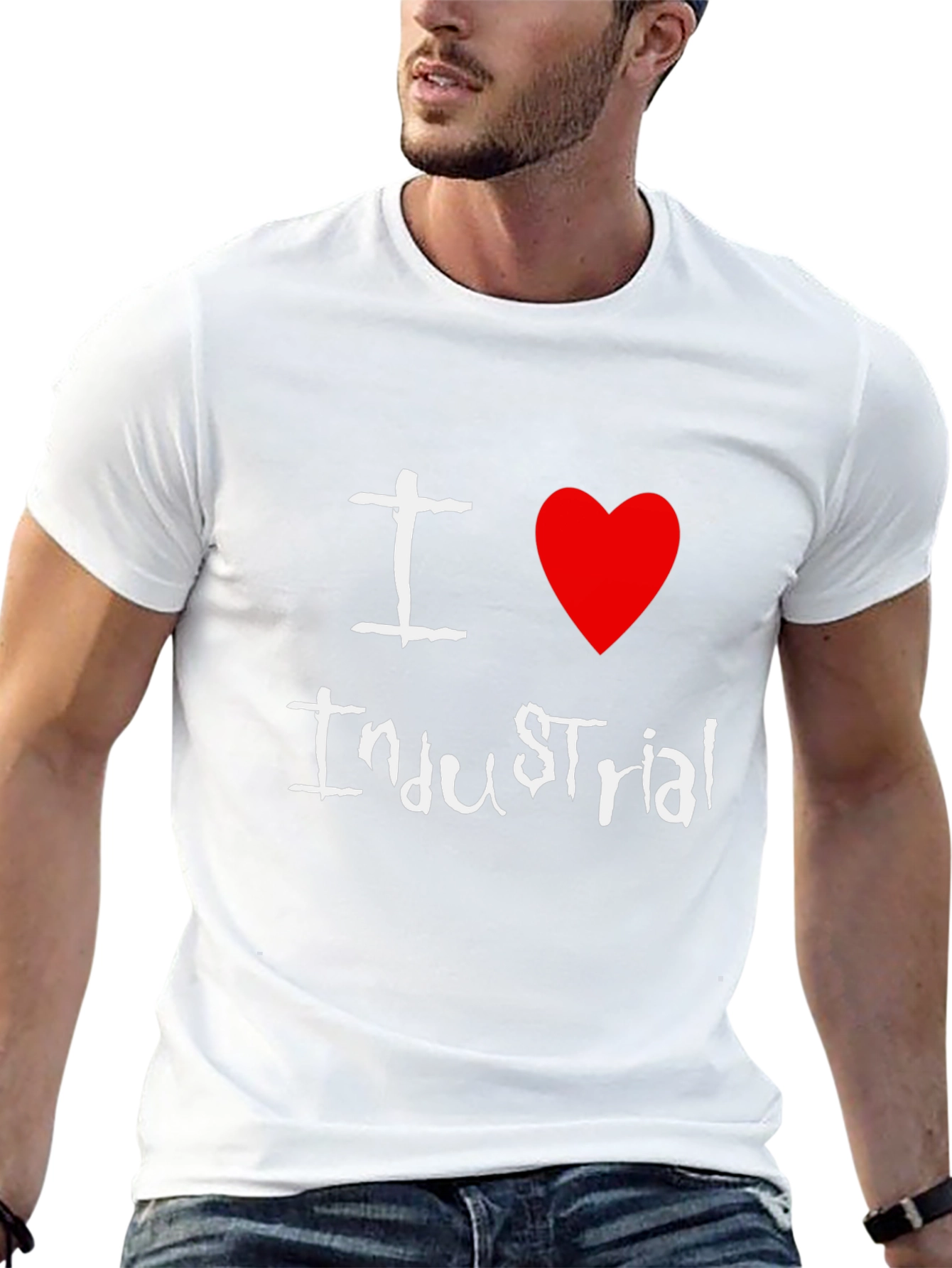 I Love Industrial Black T-Shirt