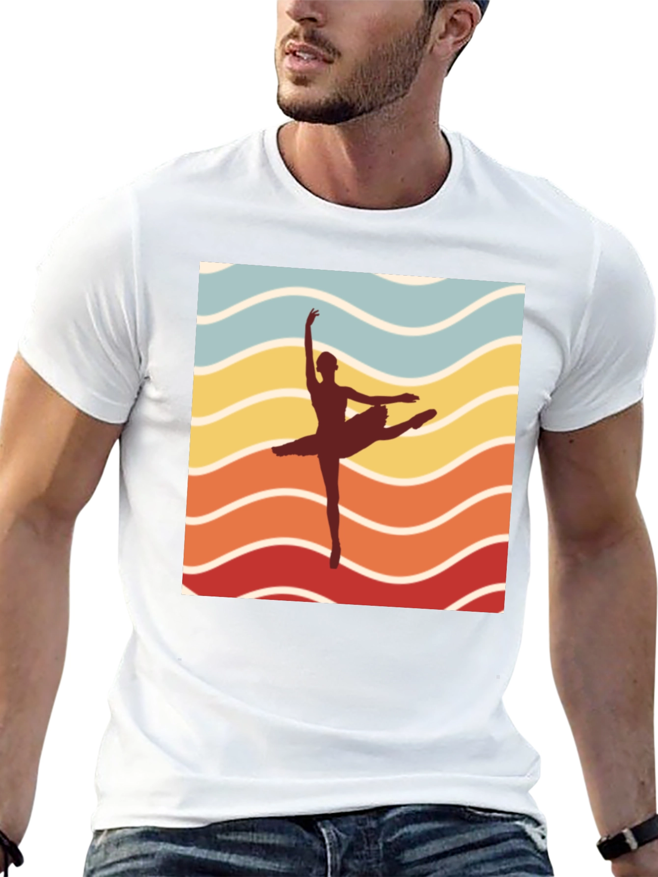Ballet Retro Tee - Dancer Silhouette