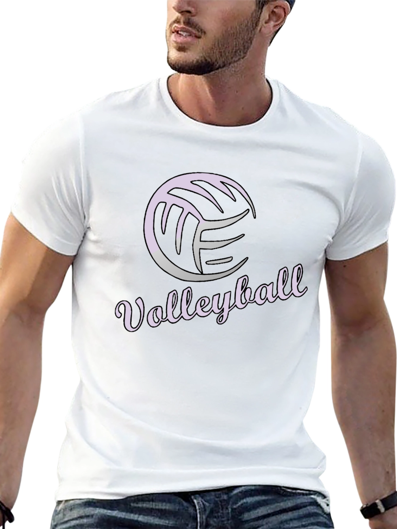 Volleyball Graphic T-Shirt - Sporty Style