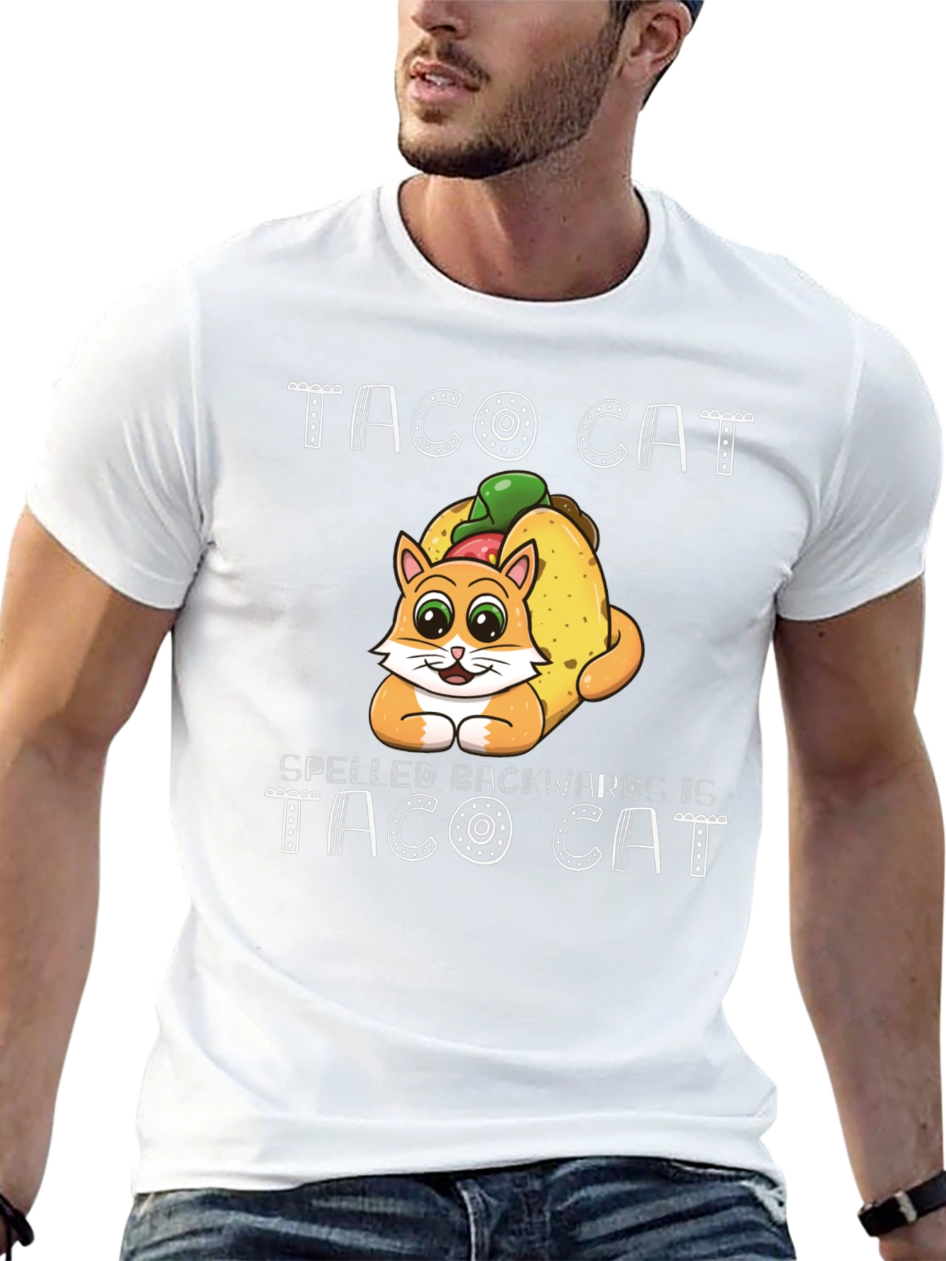 Taco Cat T-Shirt Funny Palindrome Tee