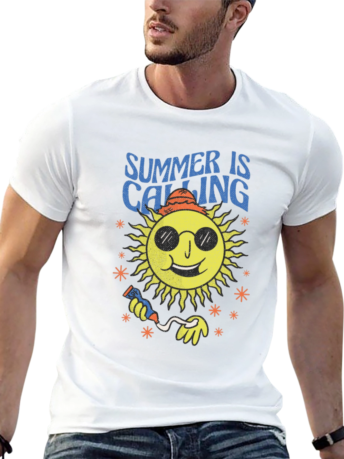 Summer Is Calling Black T-Shirt