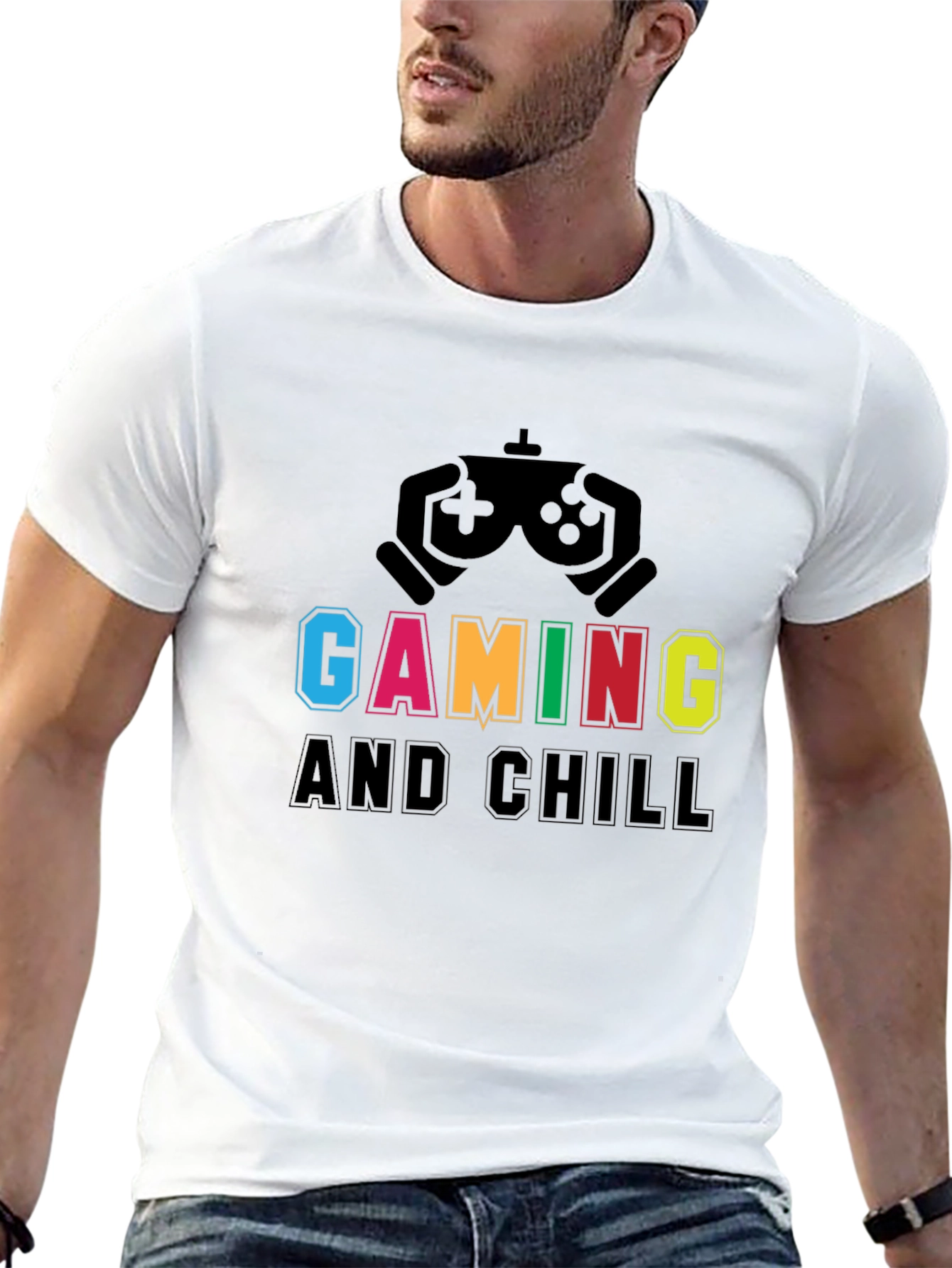 Gaming and Chill T-Shirt - Black