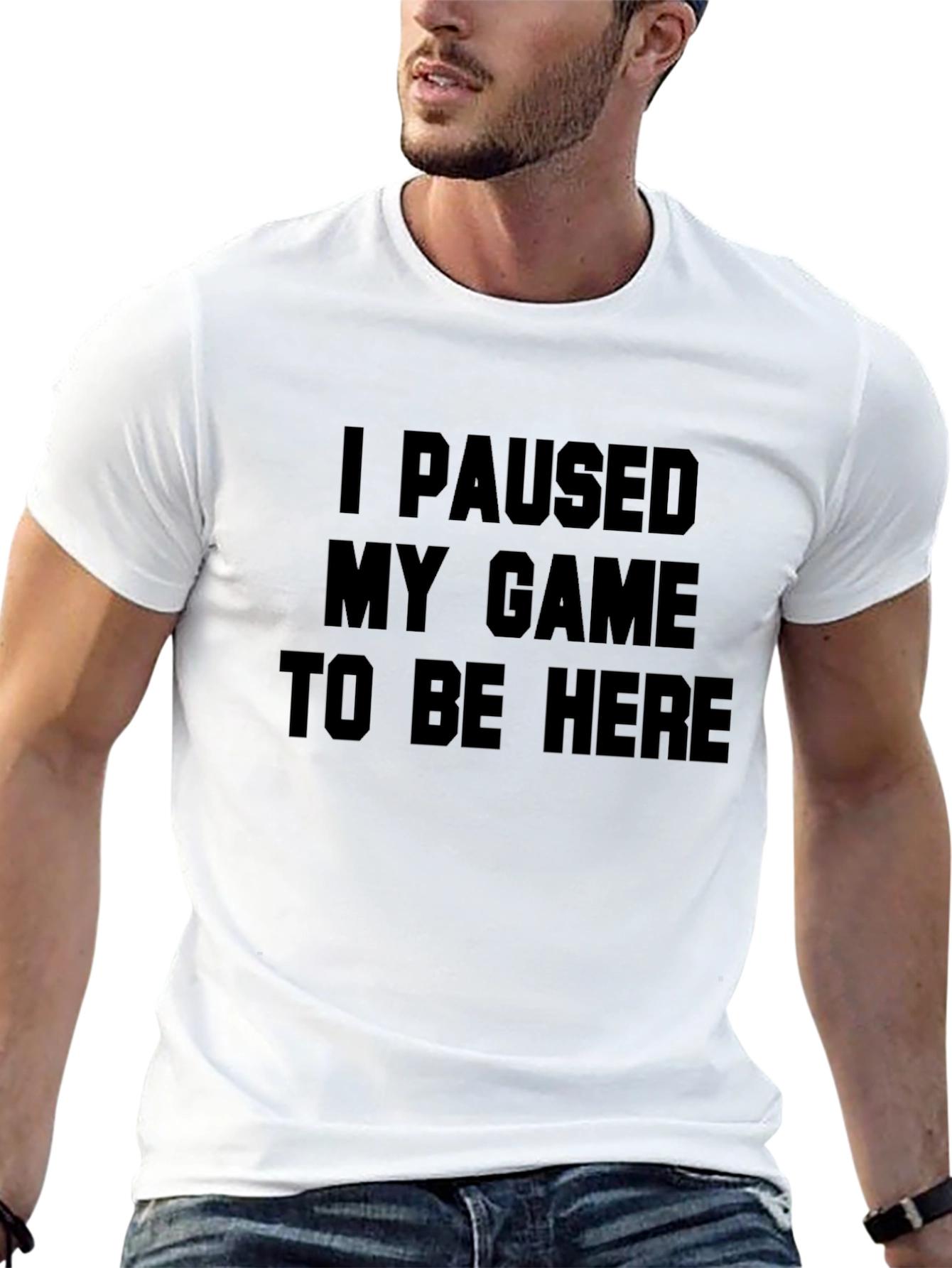 Funny Gamer T-Shirt - I Paused My Game