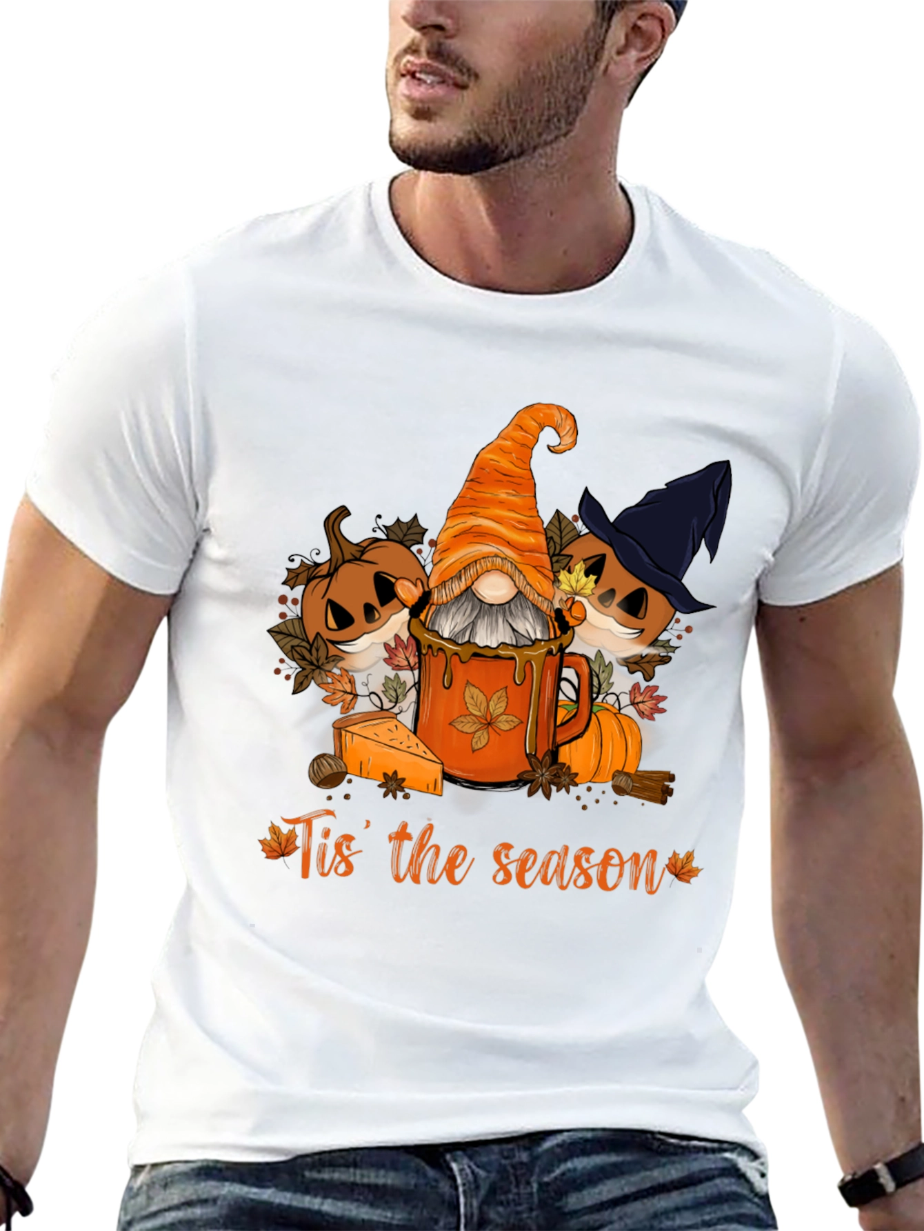 Fall Gnome Tis the Season Graphic Tee