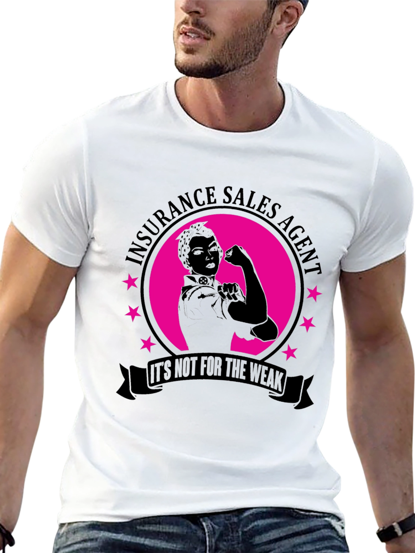 Insurance Sales Agent Strong Woman T-Shirt