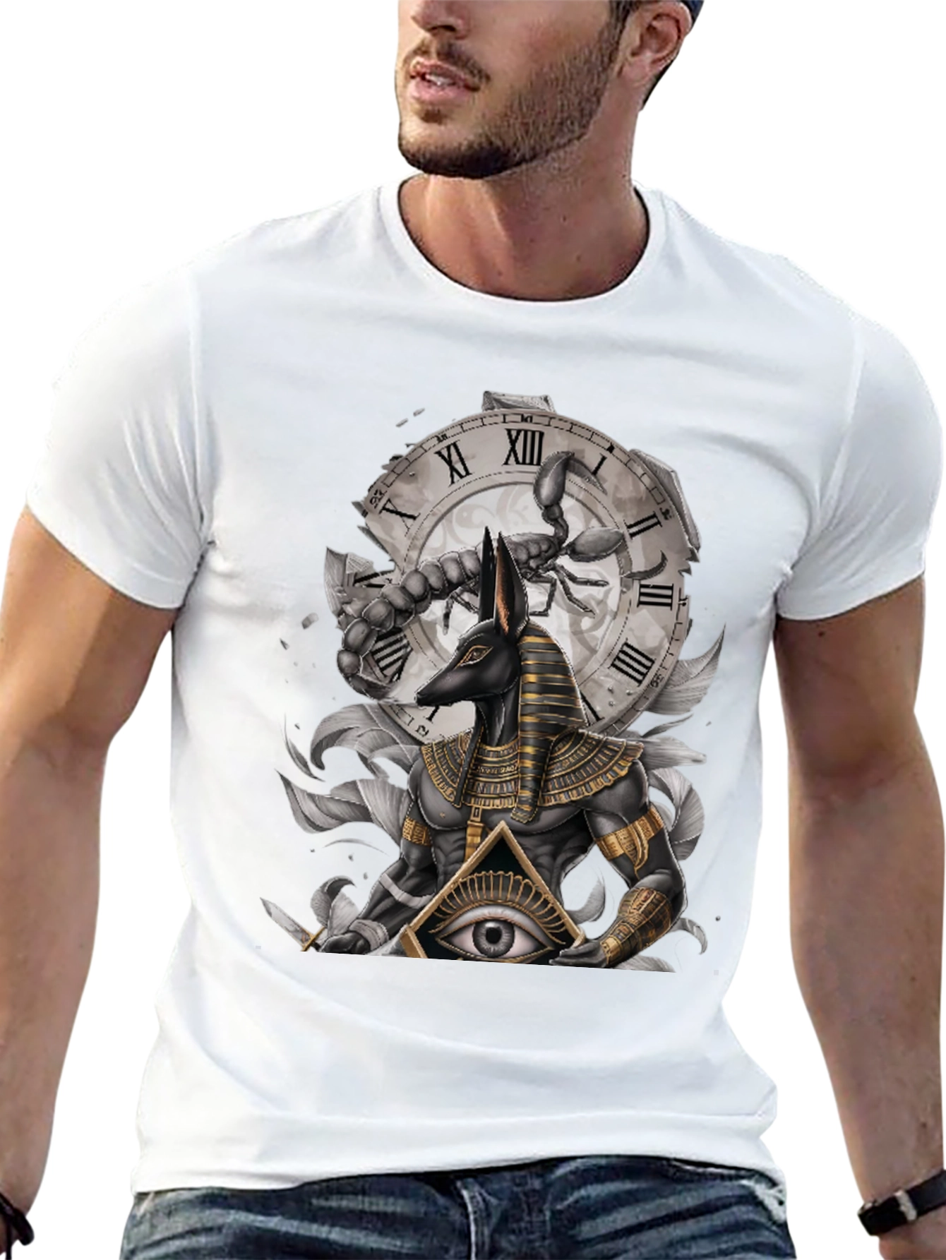Anubis Scorpion Eye Graphic T-Shirt