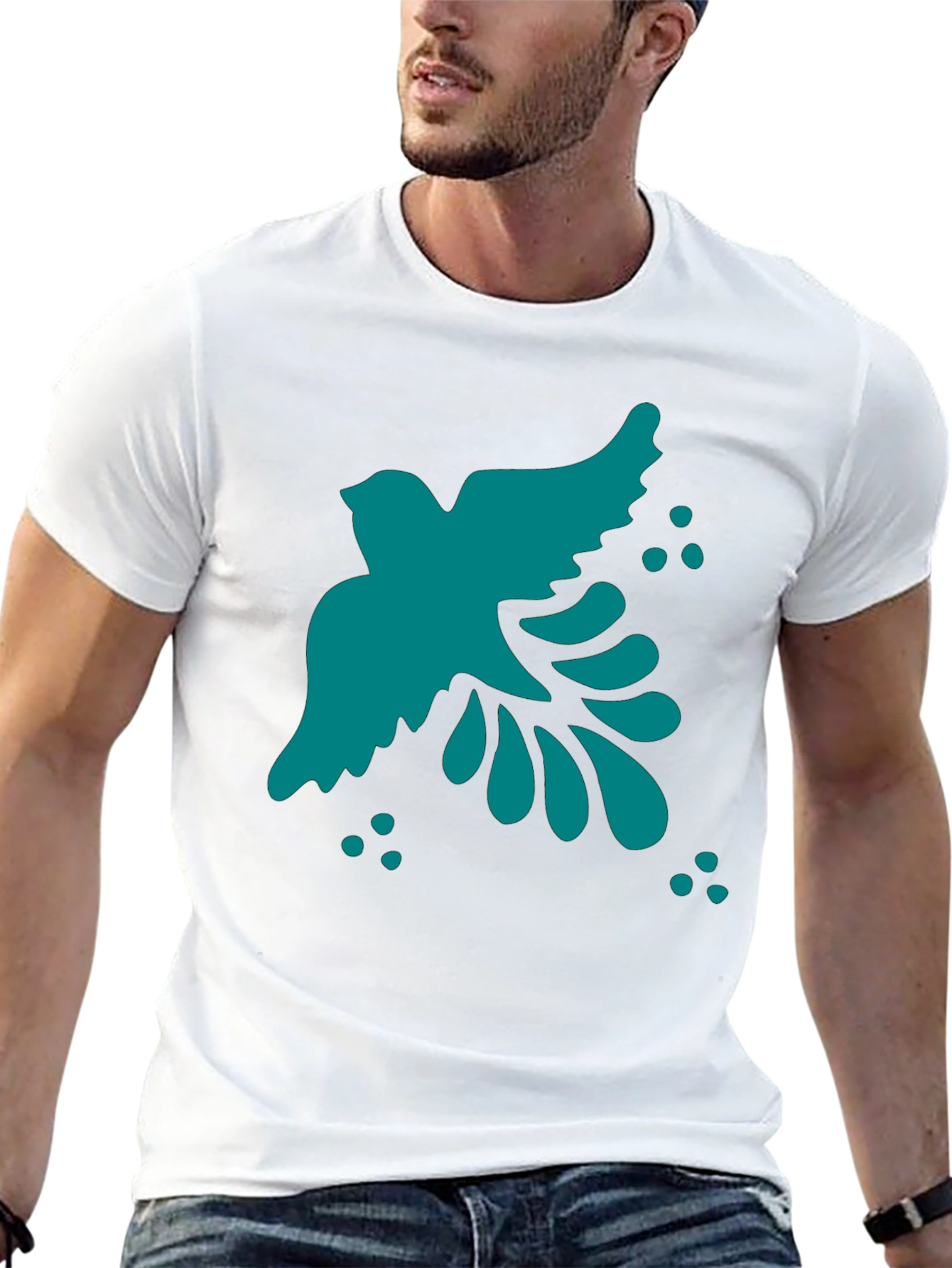 Bird Graphic Black T-Shirt