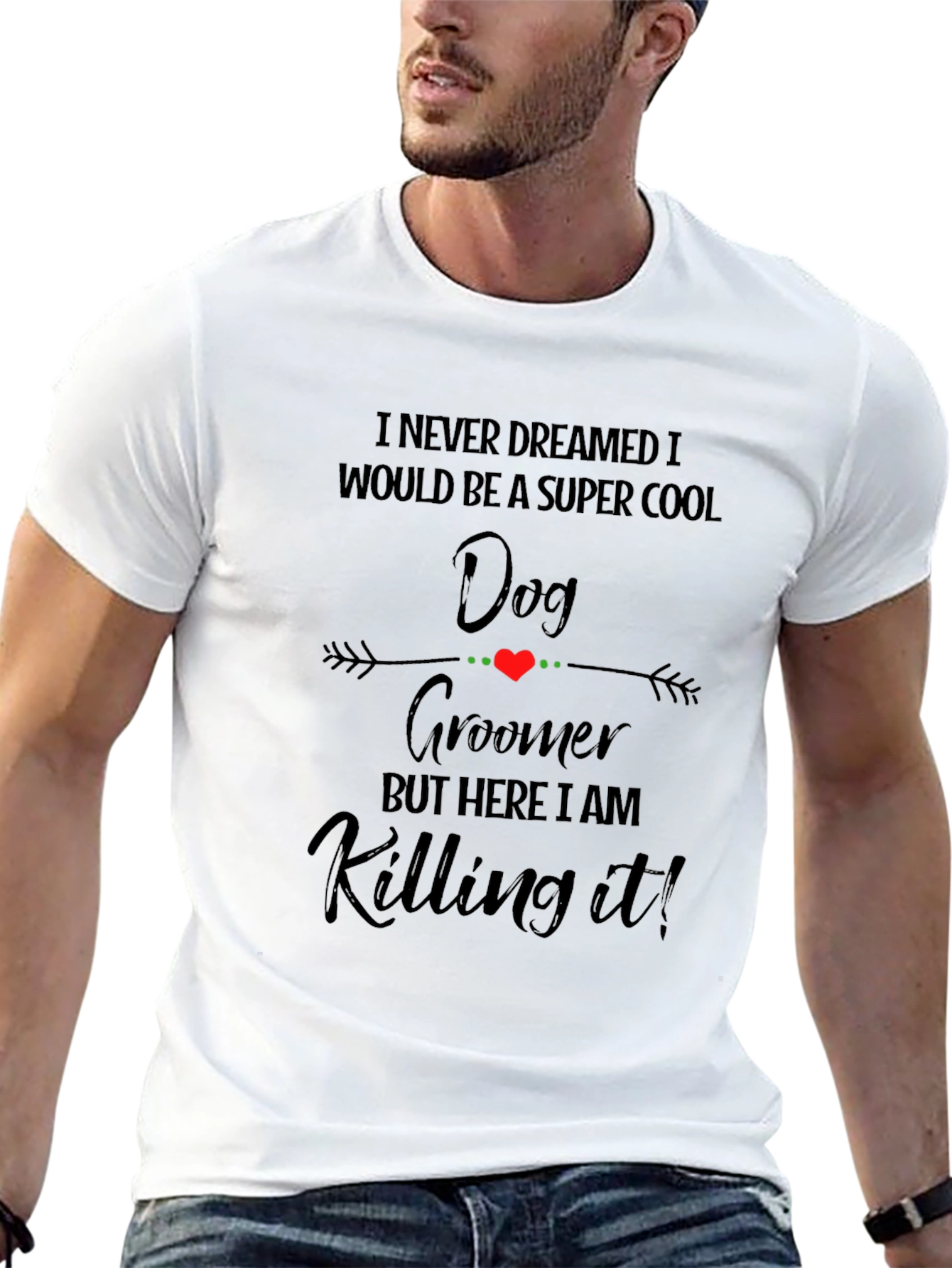 Cool Dog Groomer Black T-Shirt