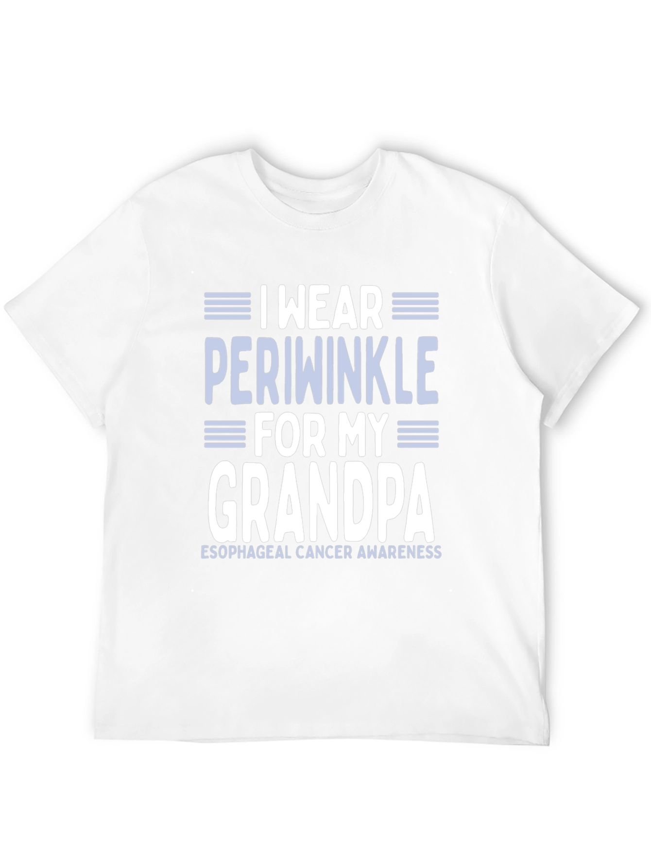 Periwinkle Esophageal Cancer Awareness T-Shirt