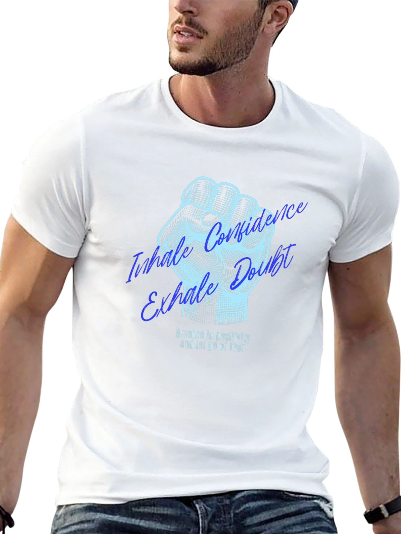 Inhale Confidence Graphic Print T-Shirt